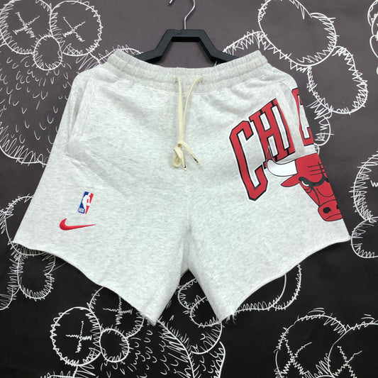 NBA Bulls Gray Cotton Shorts Size S-XXL | 短裤 | NBA | 中国供应商