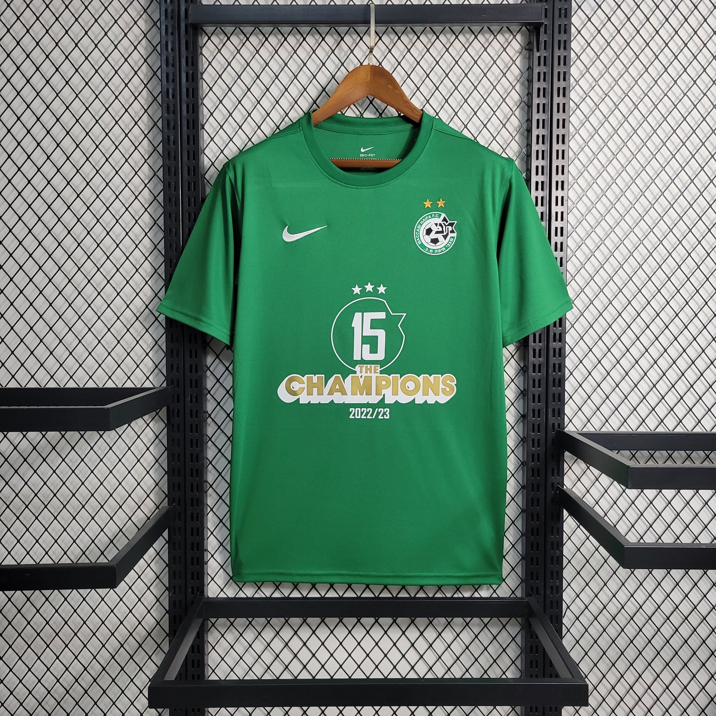 23-24 Maccabi Green Champions Size S-4XL（Men's Fan Edition） | 衬衫 | M5-1 | Betty ali Chinese suppliers