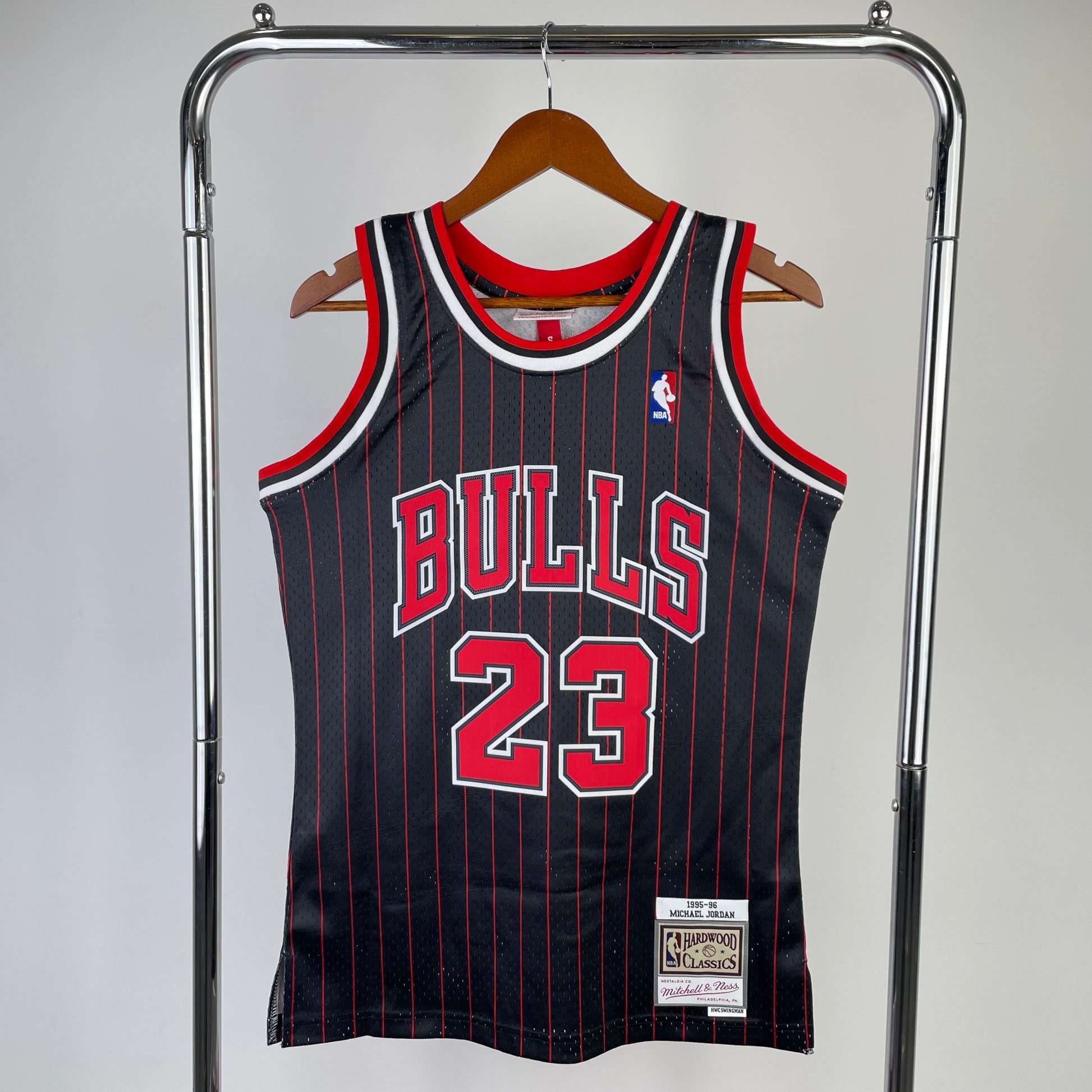 MN hot-pressed retro jersey: SW Bulls 96 season black stripes NBA : #91 #33 #23 | NBA | NBA | Betty ali Chinese suppliers