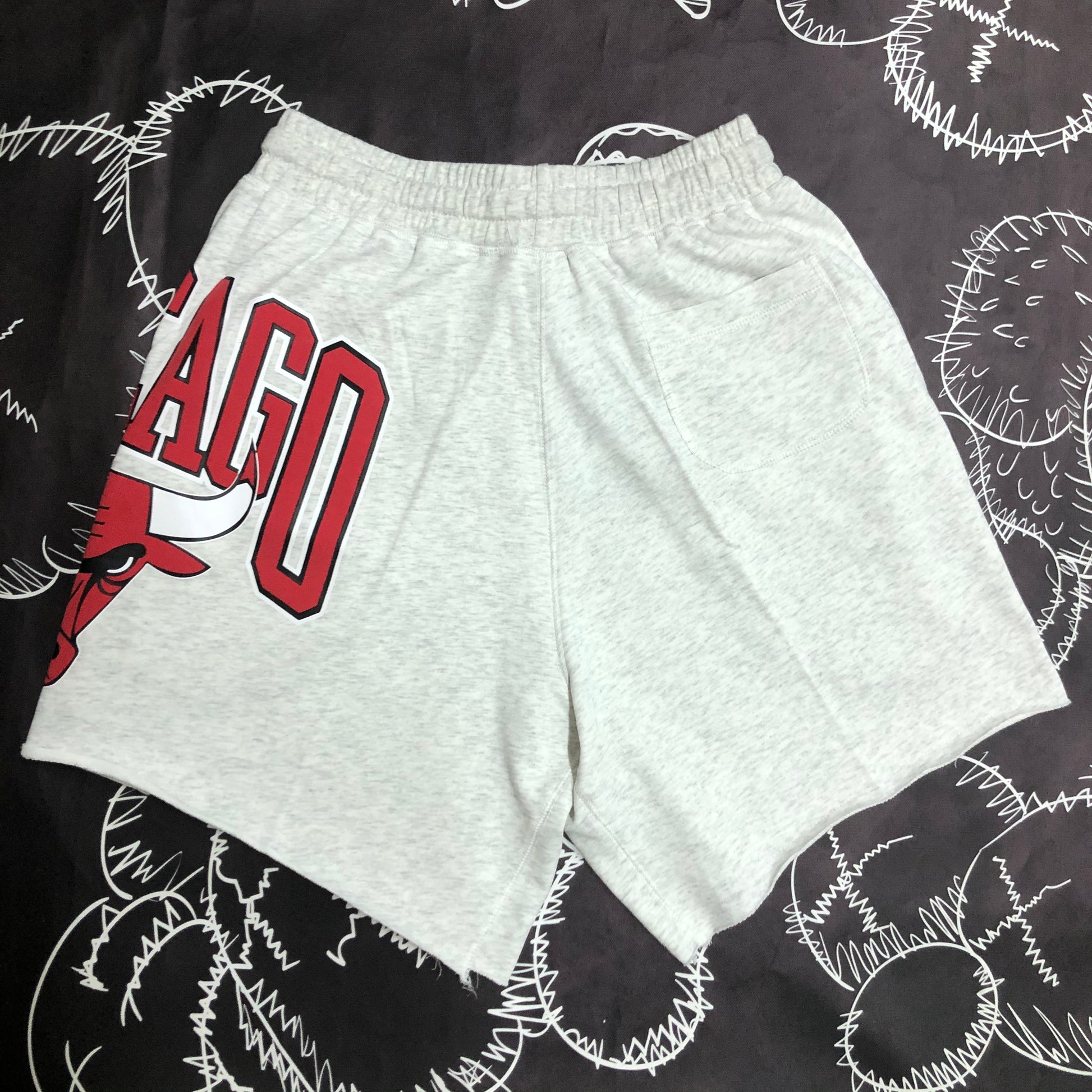 NBA Bulls Gray Cotton Shorts Size S-XXL | 短裤 | NBA | 中国供应商