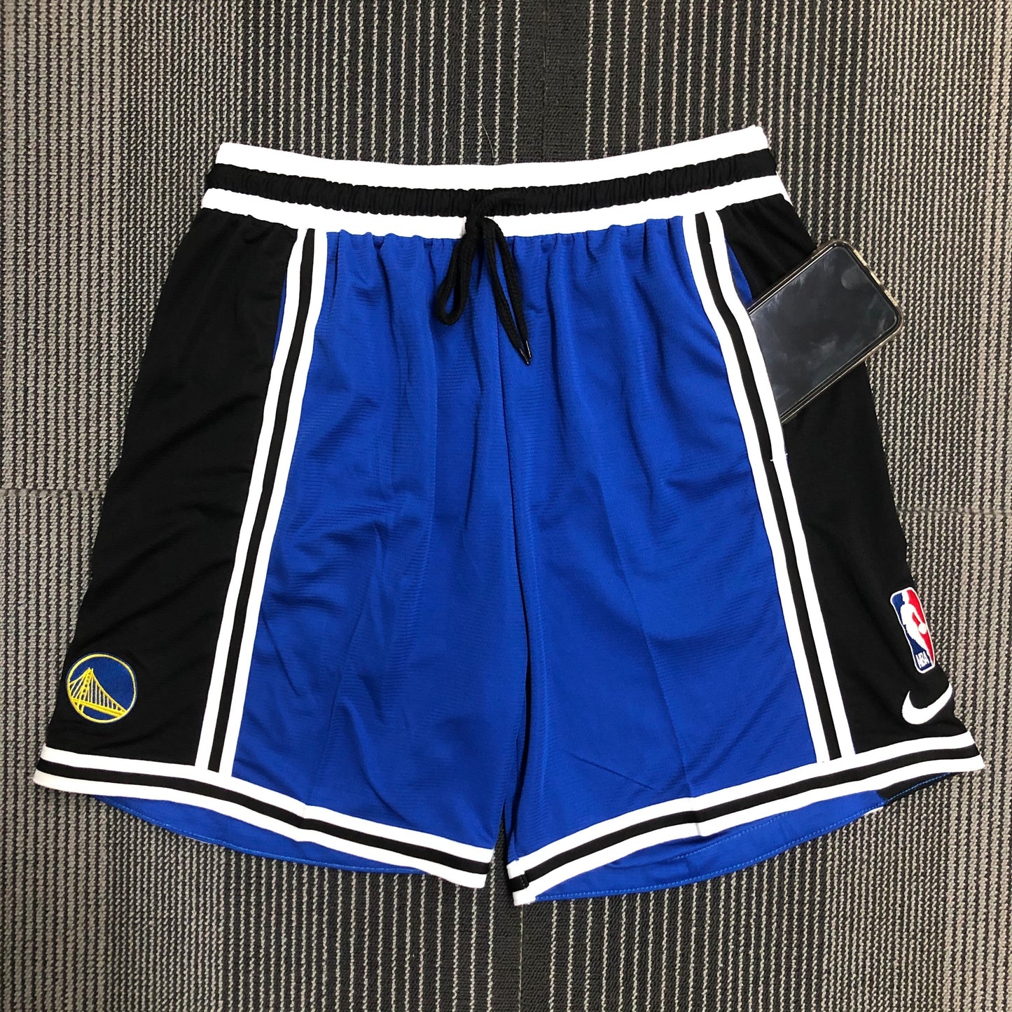 2202 American Training Shorts: Warriors Blue Size S-XXL | 短裤 | NBA | 中国供应商