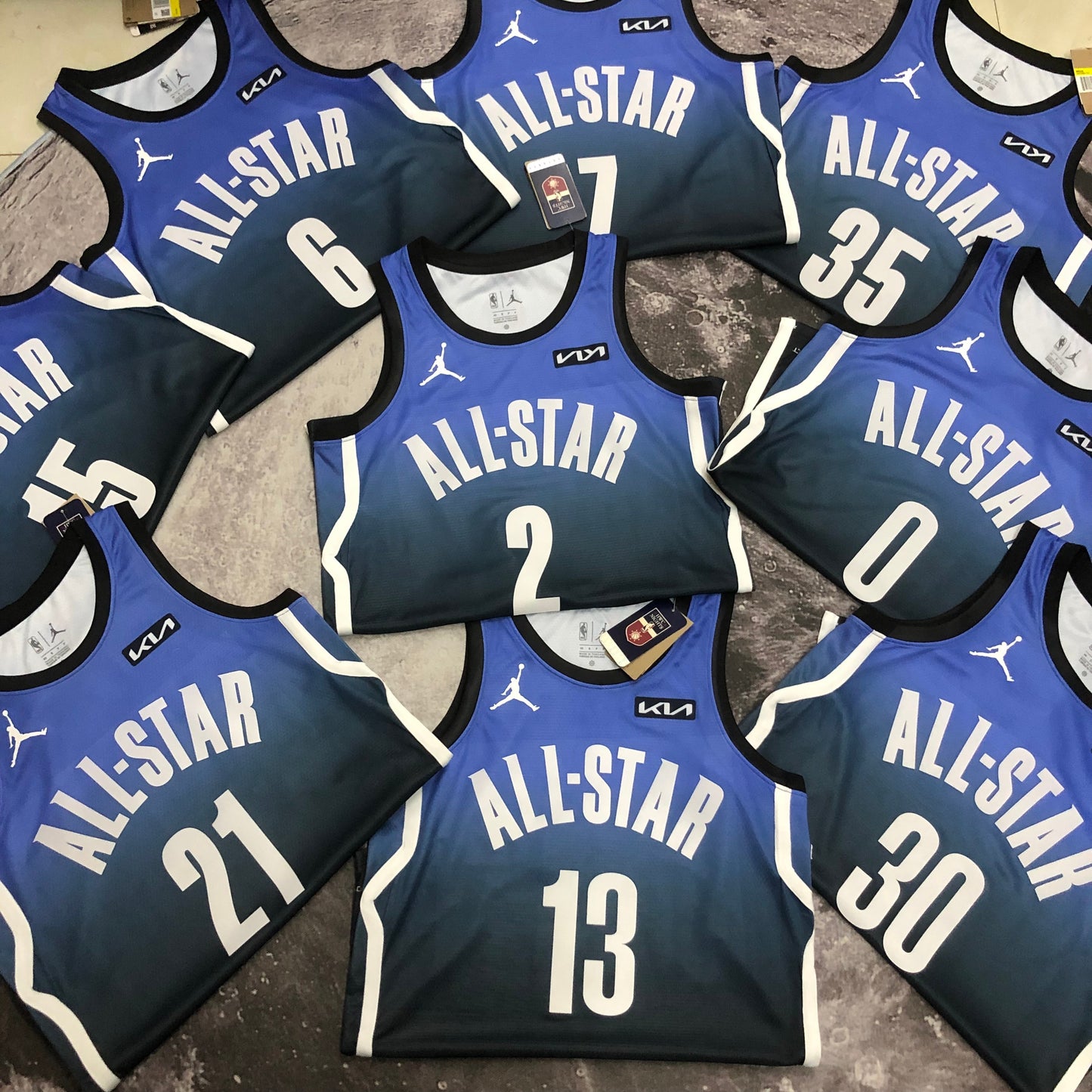 23 season all-star blue NBA : #77#35#30#21#15#13#7 #6#2#0 | NBA | NBA | Betty ali Chinese suppliers