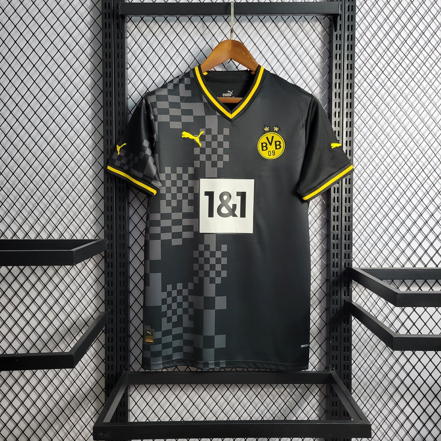 22/23 DVD Dortmund away size S-4XL（Men's Fan Edition） | 衬衫 | M2-5 | Betty ali Chinese suppliers