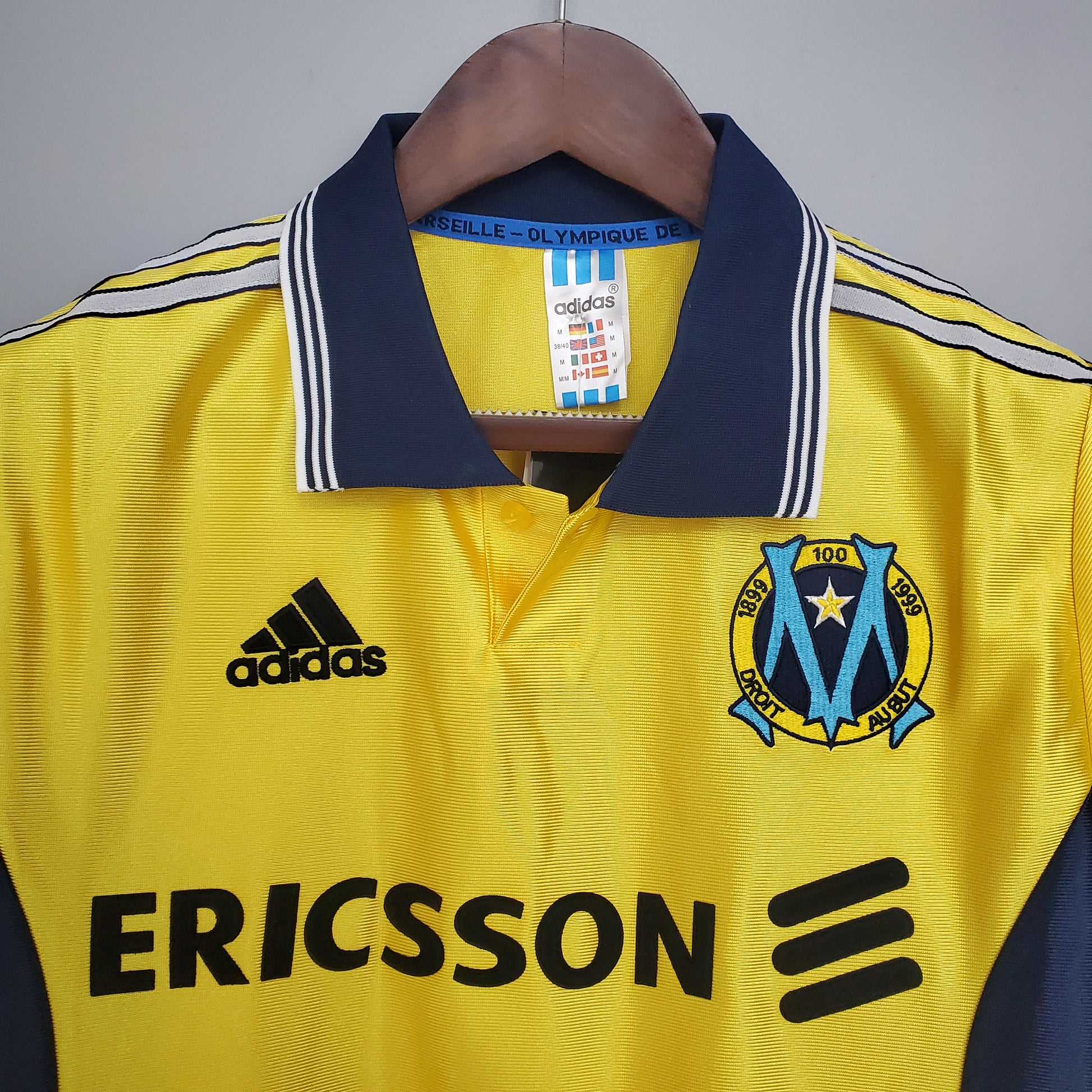 Retro 98/99 Marseille away yellow S-XXL | 复古/Retro | R | Betty ali Chinese suppliers