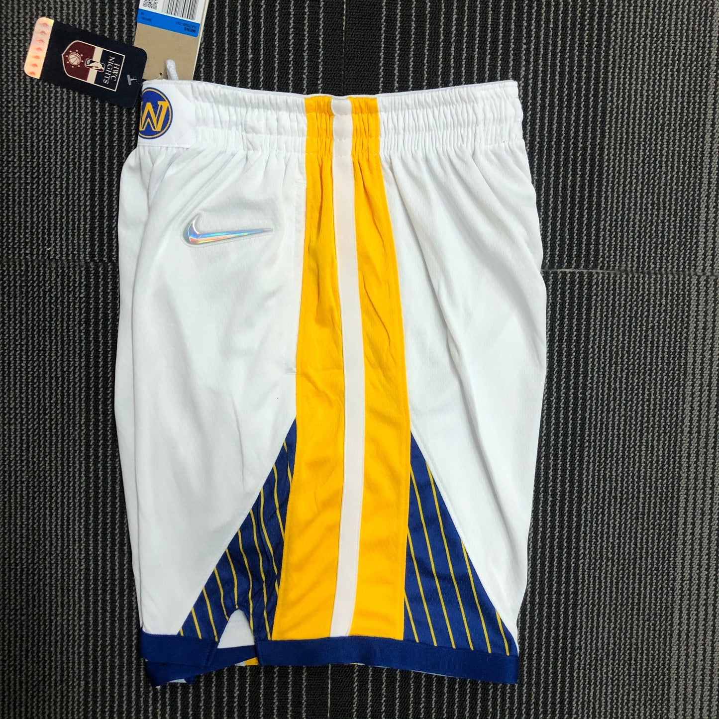 75th Anniversary Warriors White Shorts Size S-XXL | 短裤 | NBA | 中国供应商