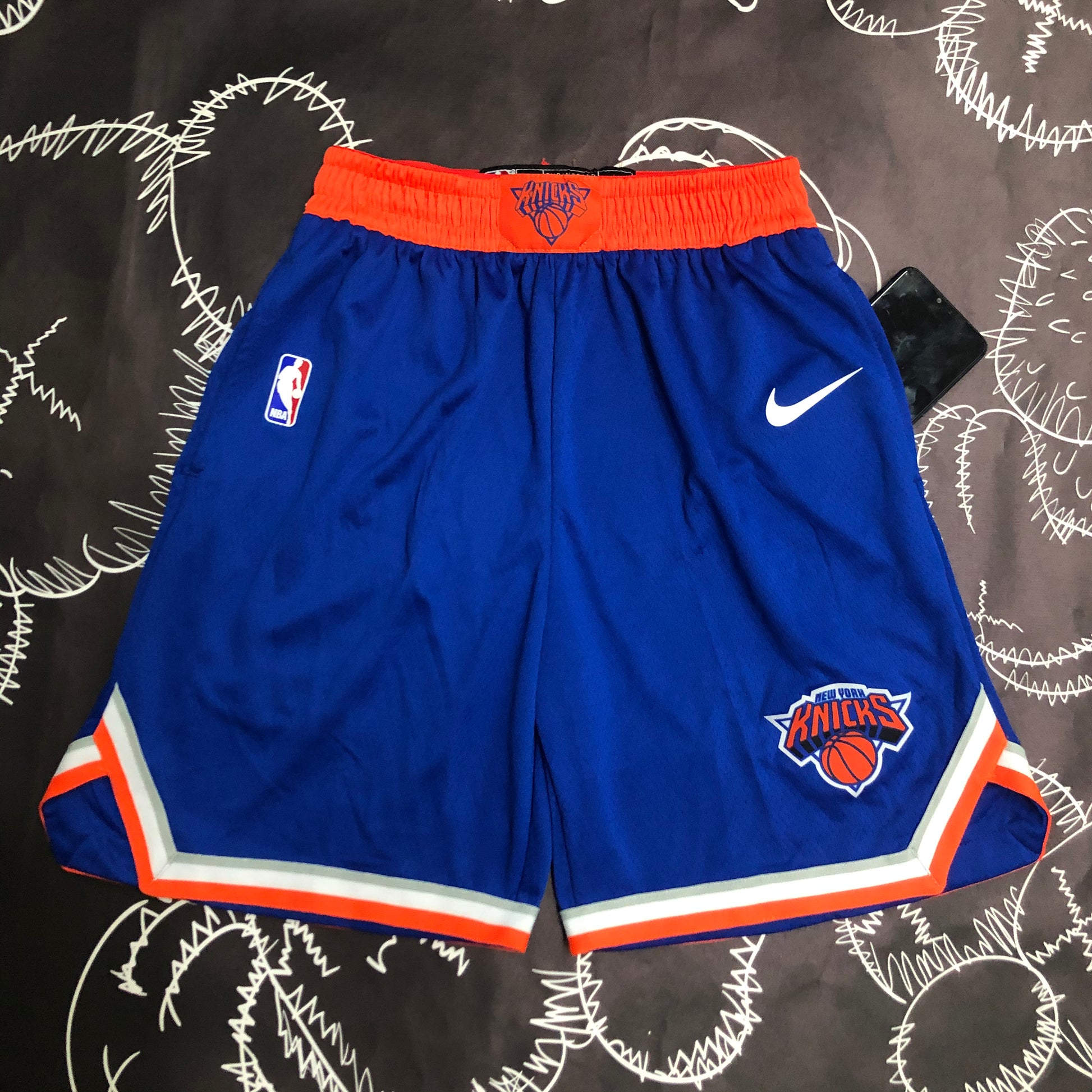 Knicks blue shorts（NBA）Size S-XXL | 短裤 | NBA | 中国供应商