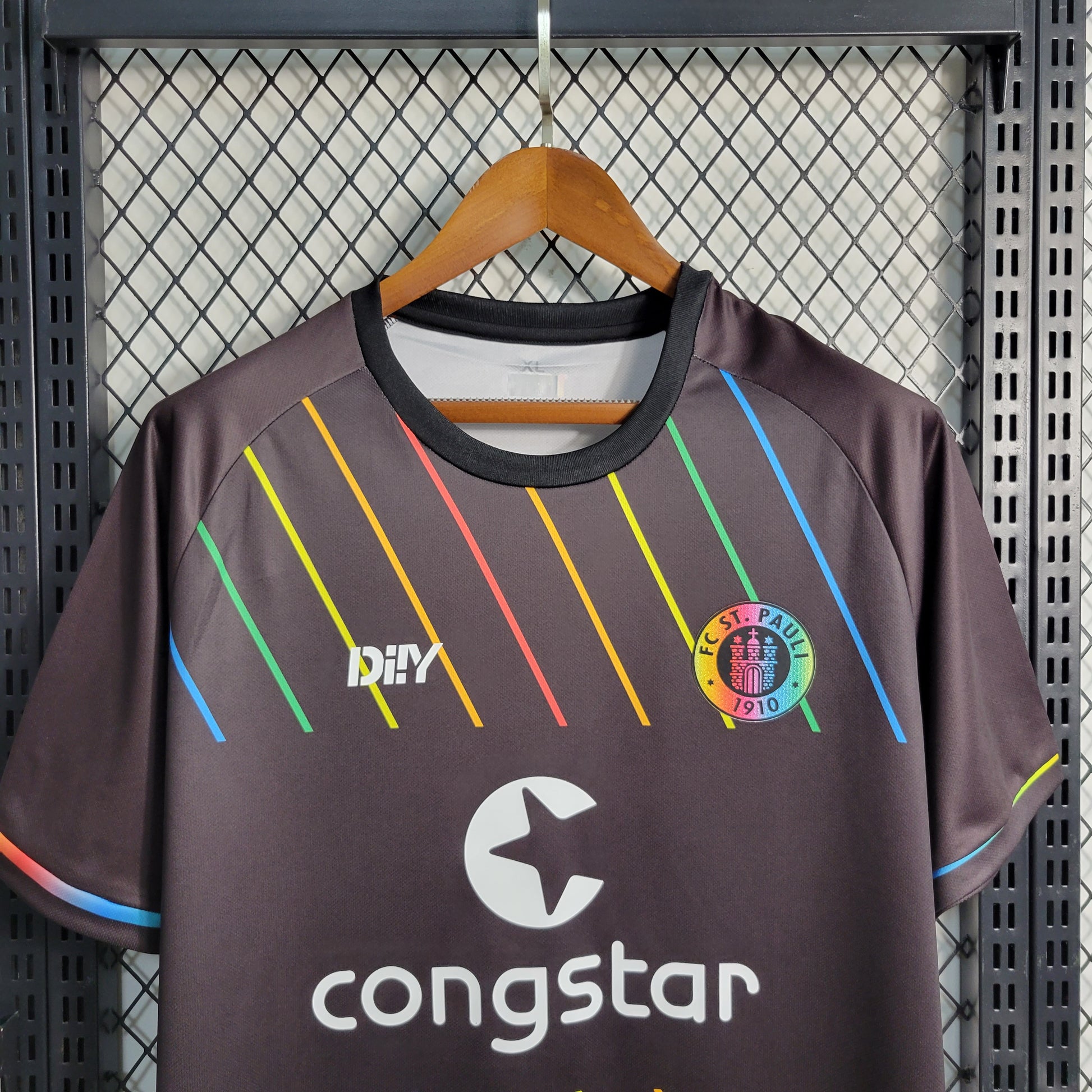 23-24 St. Pauli away size S-XXL（Men's Fan Edition） | 衬衫 | M4-1 | Betty ali Chinese suppliers