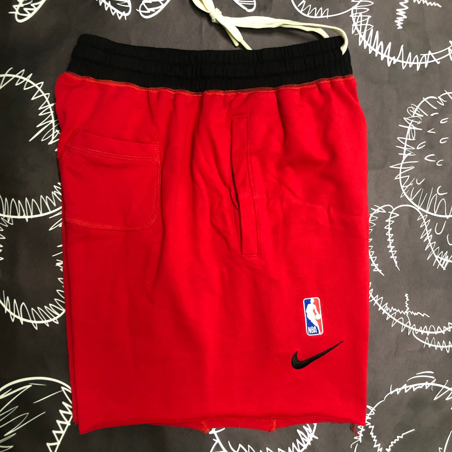 NBA Bulls Red Cotton Shorts Size S-XX | 短裤 | NBA | 中国供应商