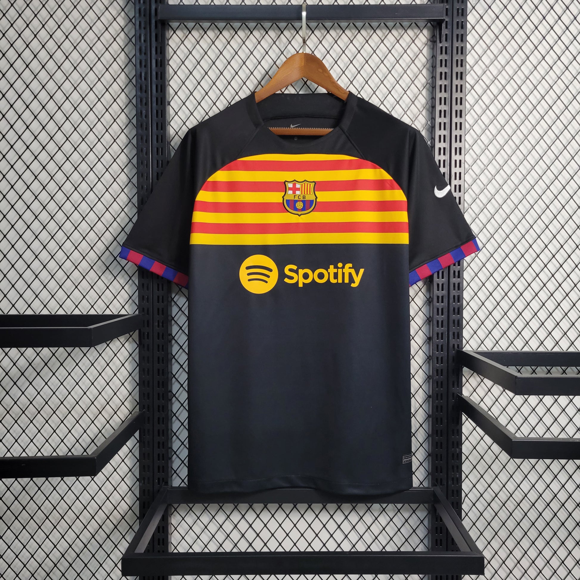 23-24 Barcelona Black Training Jersey Size S-XXL（Men's Fan Edition） | 衬衫 | M2-3 | Betty ali Chinese suppliers