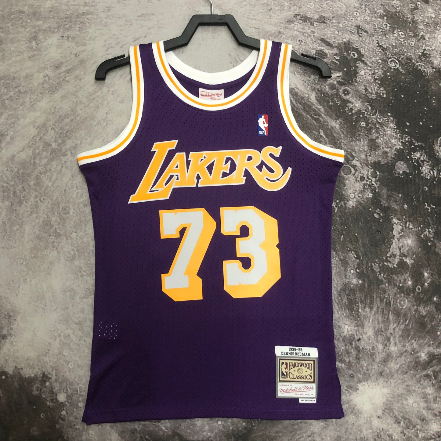 MN hot-pressed retro jersey: SW Lakers 98/99 season round neck purple #73 NBA | NBA | NBA | Betty ali Chinese suppliers