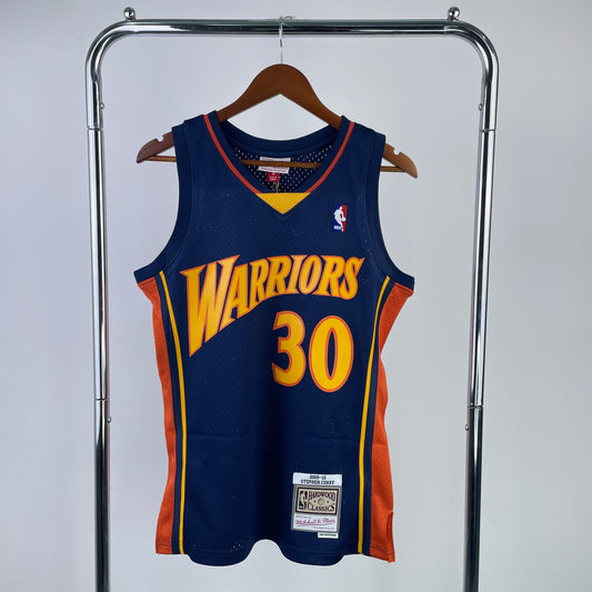 MN hot-pressed retro jersey: SW Warriors 09/10 season rookie navy blue NBA : #30 | NBA | NBA | Betty ali Chinese suppliers