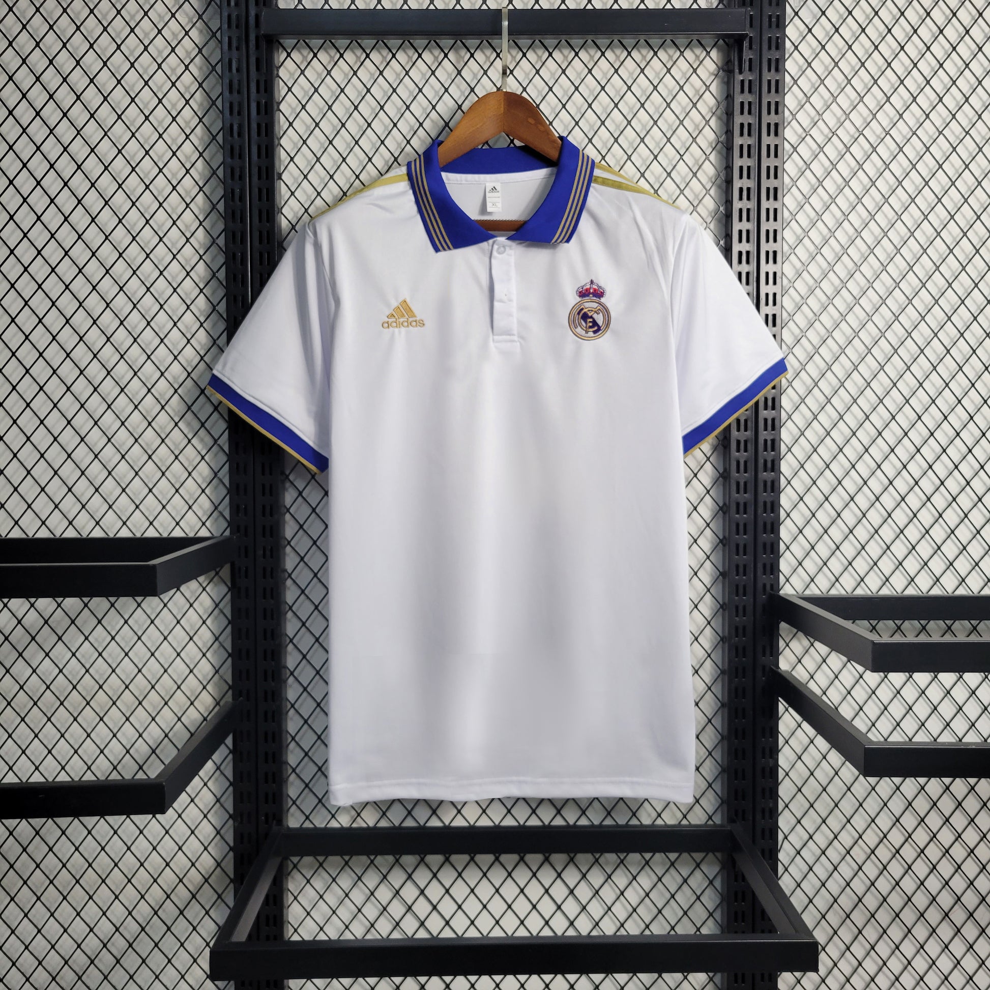 23-24 Real Madrid White POLO Size S-XXL（Men's fan version） | 衬衫 | M2-3 | 中国供应商