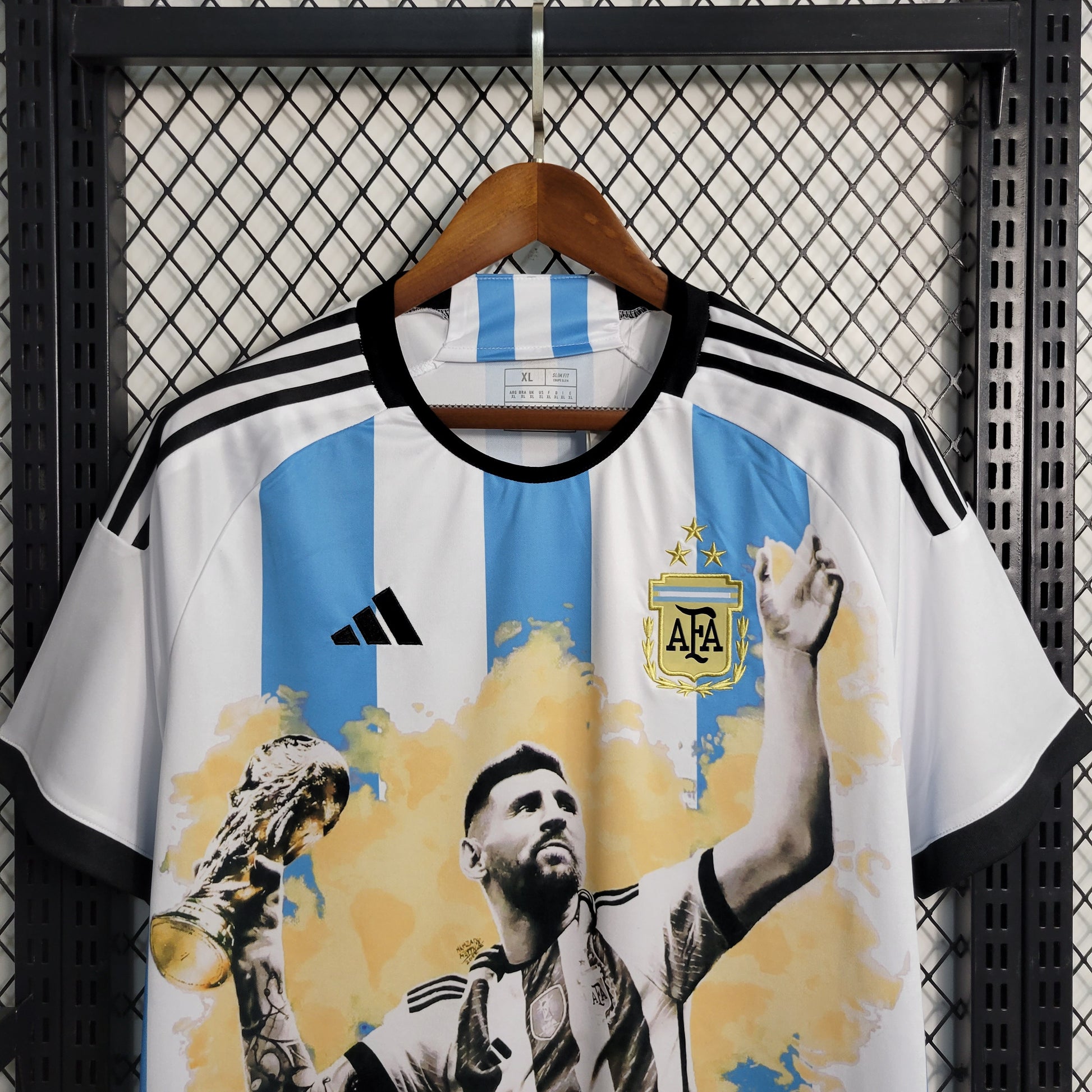 23-24 Argentina World Cup Championship Commemorative Edition Size S-XXL（Men's Fan Edition） | 衬衫 | M3-9 | Betty ali Chinese suppliers