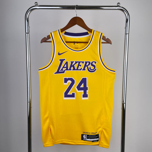 23 season Lakers round neck yellow #24 #23 #15#8 #6 #3NBA | NBA | NBA | Betty ali Chinese suppliers