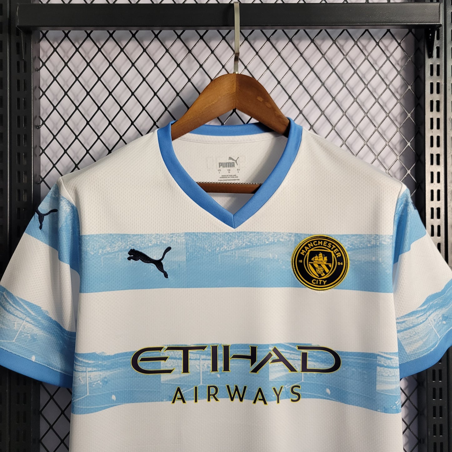 22 / 23 Manchester City commemorative white blue S-XXL（Men's Fan Edition） | 衬衫 | M2-1 | 中国供应商