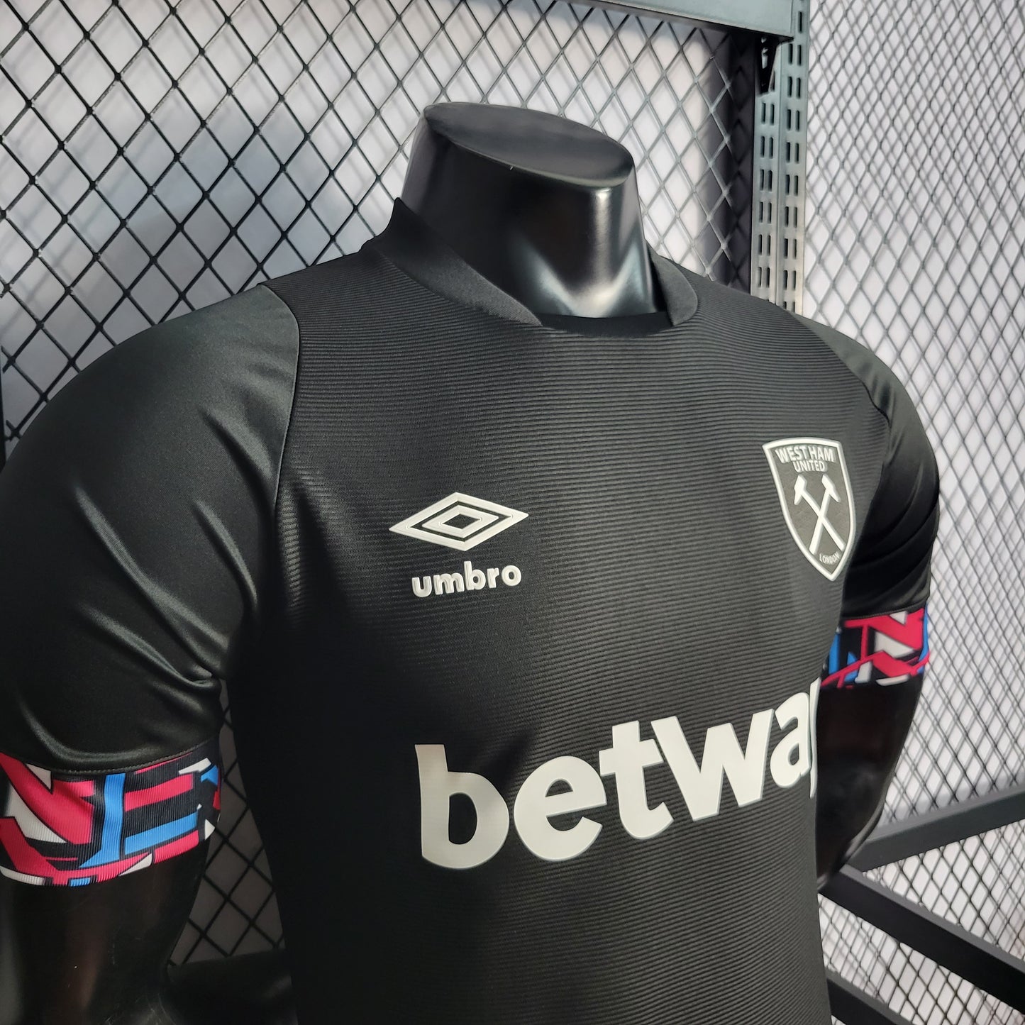 22/23 Player West Ham Black Away S-XXL | 衬衫 | p2-1 | Betty ali Chinese suppliers