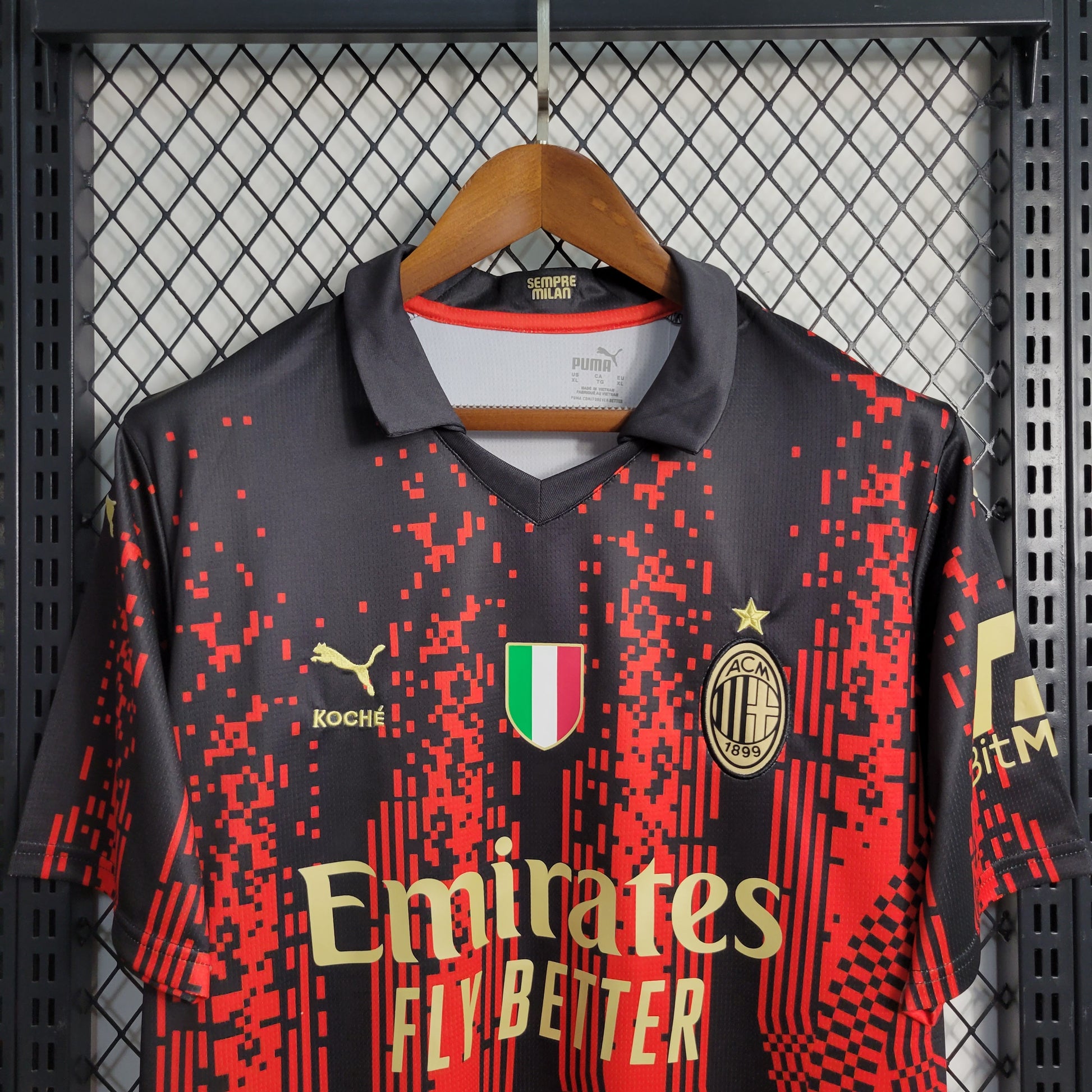 23-24 AC Milan Special Edition Size S-XXL（Men's fan version） | 衬衫 | M2-2 | 中国供应商