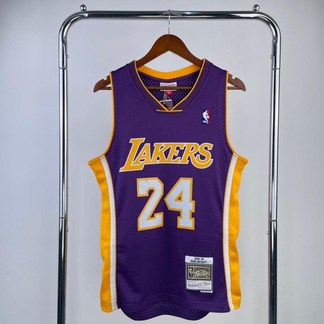 MN hot-pressed retro jersey: SW Lakers 08/09 season V-neck purple NBA : #24 | NBA | NBA | Betty ali Chinese suppliers