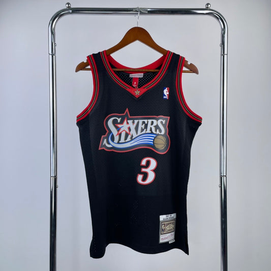 MN Heat Pressed Retro Jersey: SW 76ers 97/98 Season Black NBA : #3 | NBA | NBA | Betty ali Chinese suppliers