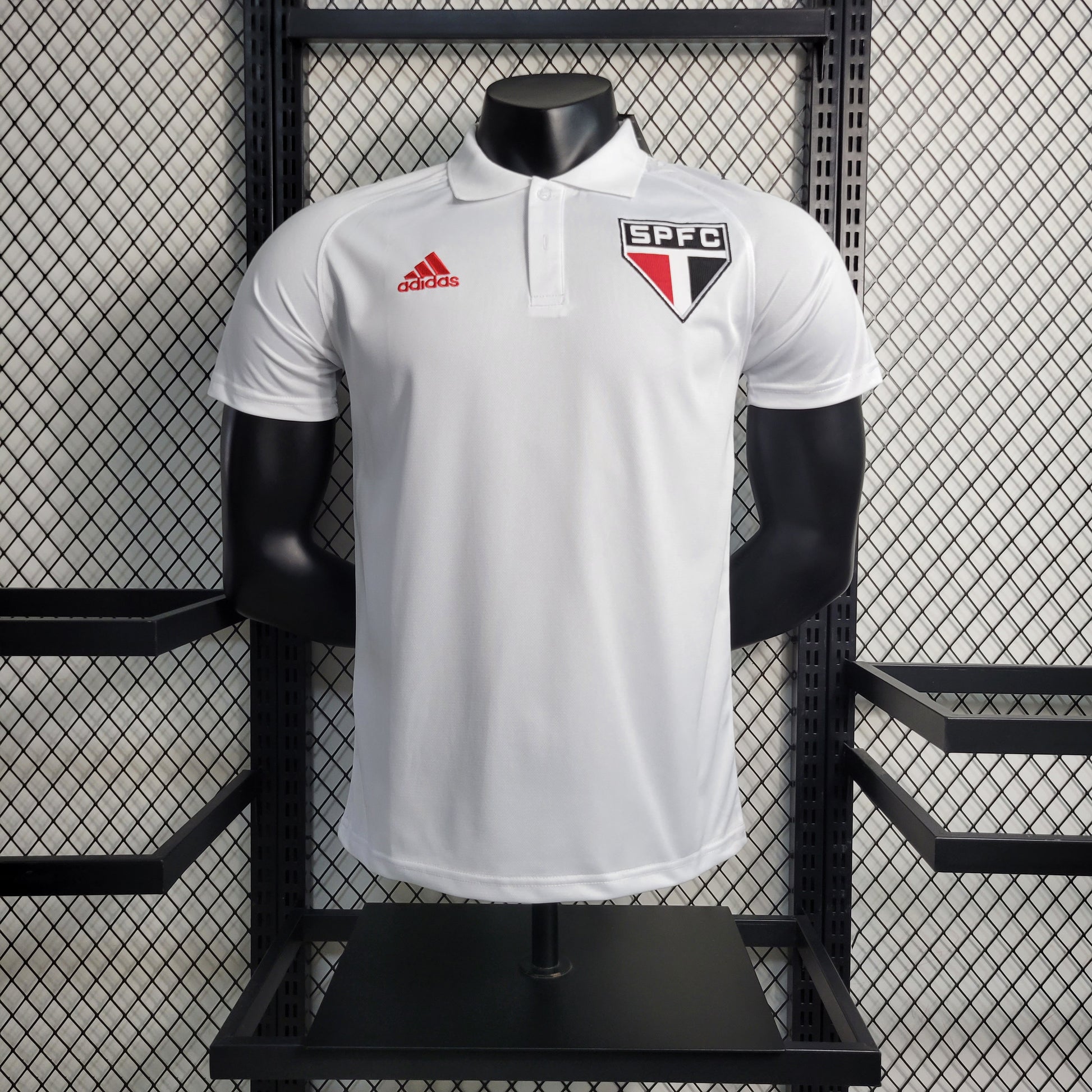 23-24 Sao Paulo POLO White Size S-XXL（Men's Fan Edition） | 衬衫 | M1-1 | Betty ali Chinese suppliers