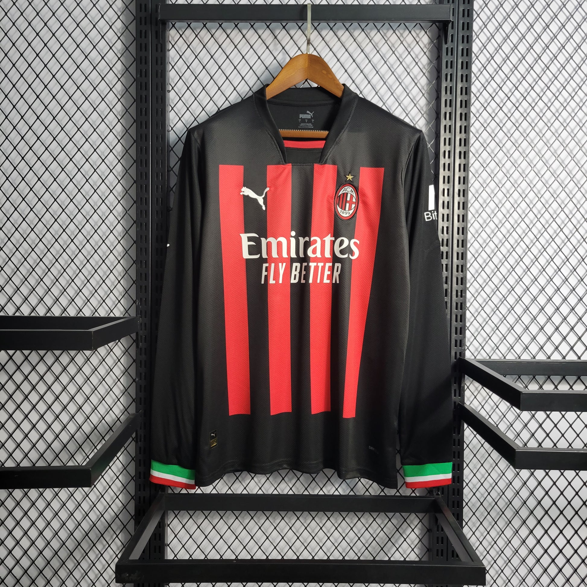 22/23 Long Sleeve AC Milan Home Size S-XXL（Men's fan version） | 衬衫 | M2-2 | 中国供应商