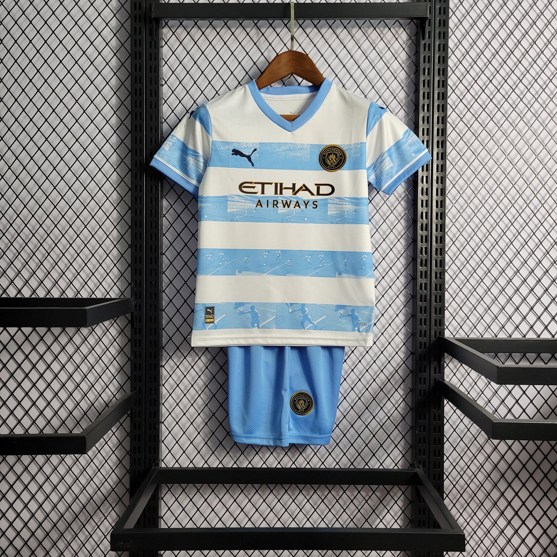 22/23 kids kit Manchester City Limited Edition Blue and White size:16-28 | 儿童套装 | M2-1 | Betty ali Chinese suppliers