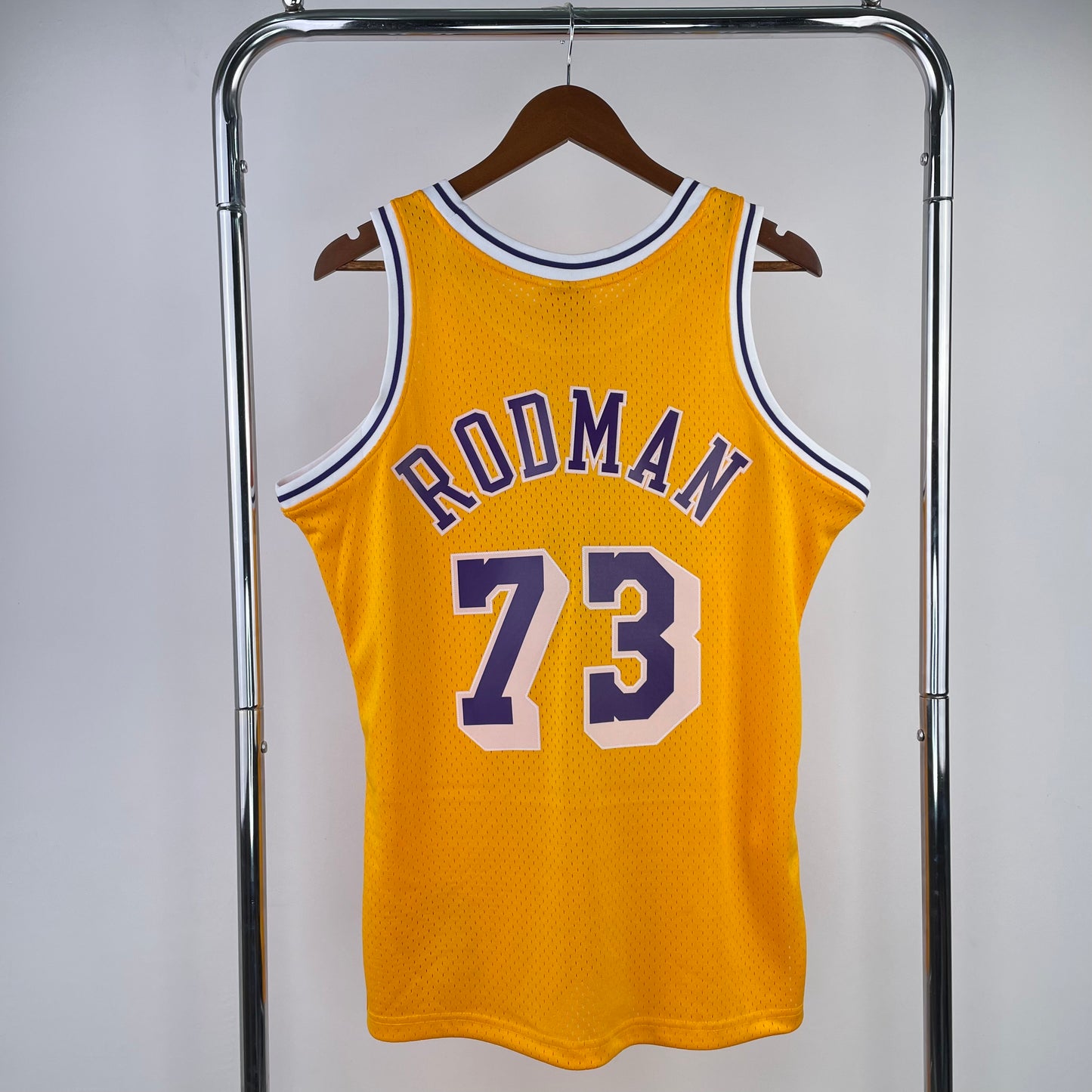 MN hot-pressed retro jersey: SW Lakers 98/99 season round neck yellow NBA : #73 | NBA | NBA | Betty ali Chinese suppliers