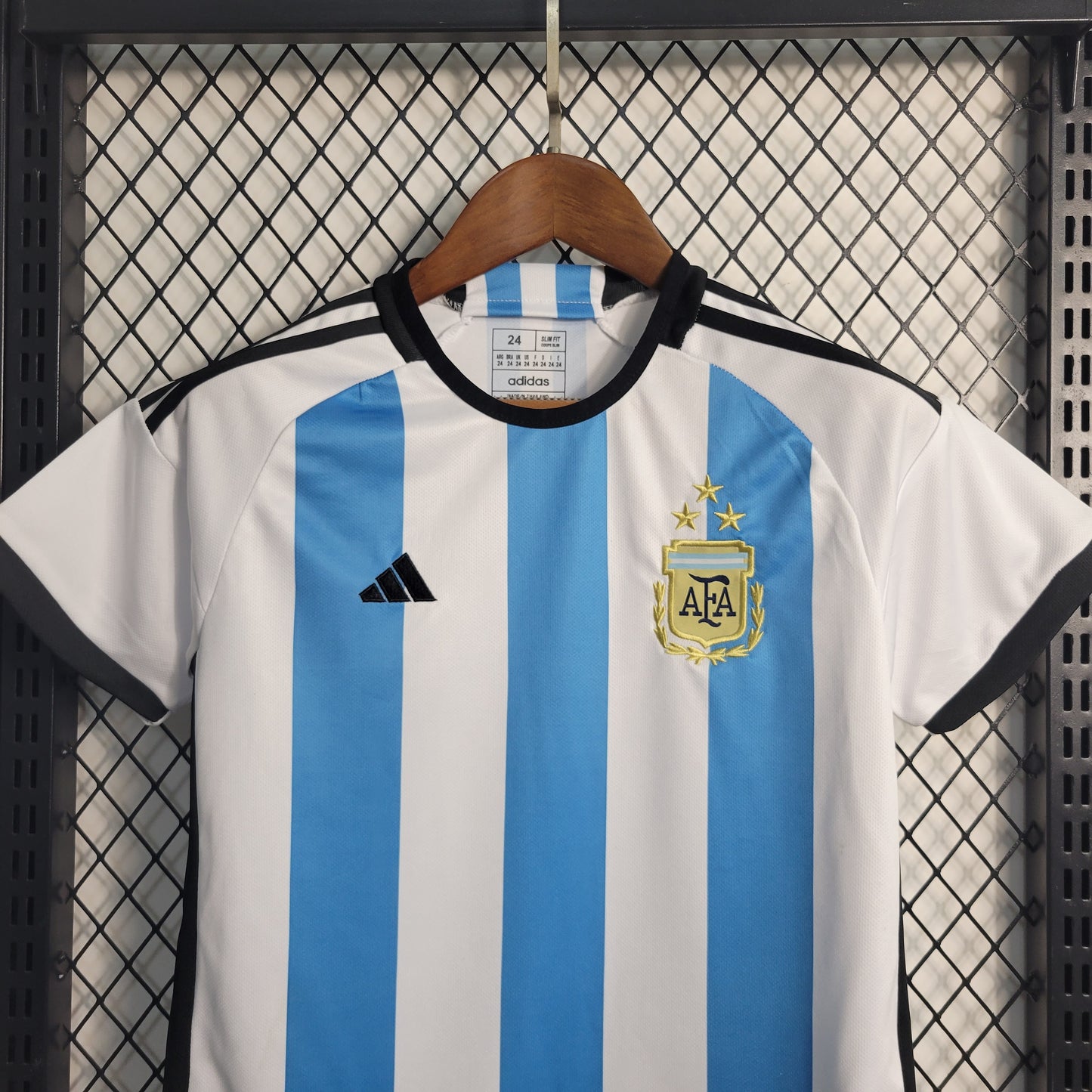 22-23 kids Argentina home 3-star size 16-28 | 儿童套装 | M3-9 | Betty ali Chinese suppliers