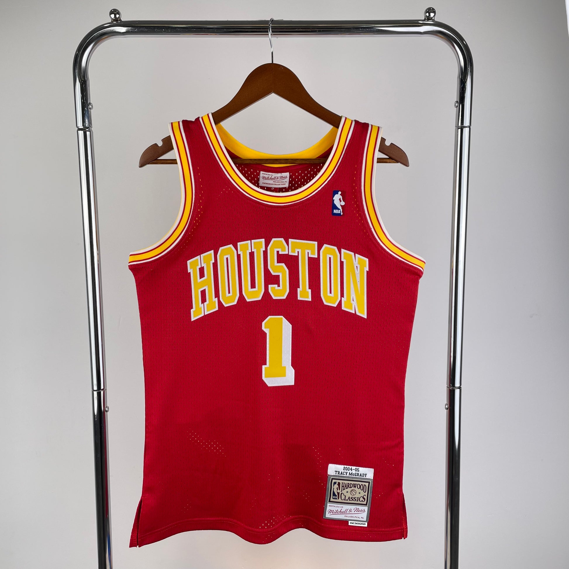 MN hot-pressed retro jersey: SW Rockets 04/05 season red #1 McGradyNBA | NBA | NBA | Betty ali Chinese suppliers