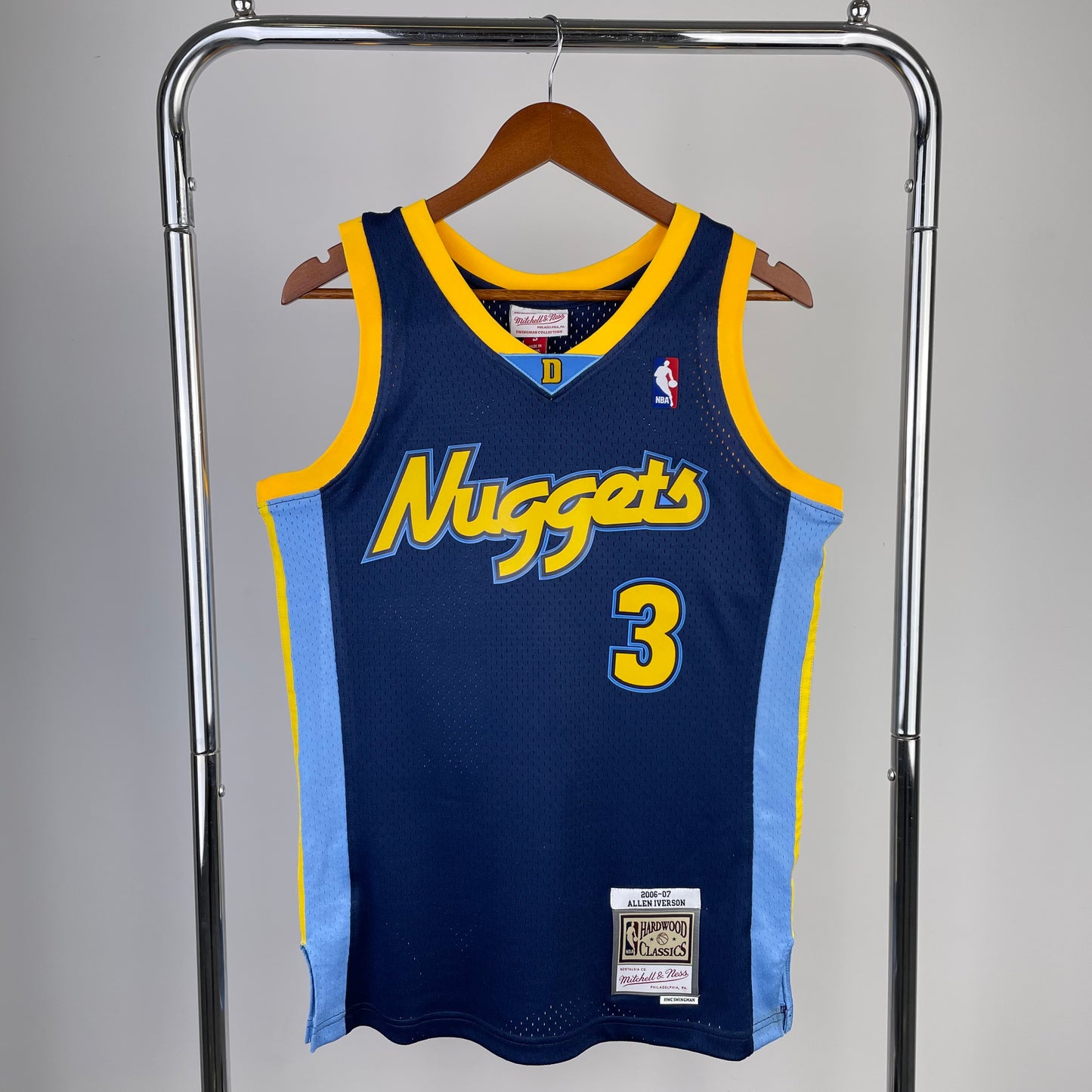 MN hot-pressed retro jersey: SW Nuggets 06/07 season navy blue NBA : #15 #3 | NBA | NBA | Betty ali Chinese suppliers