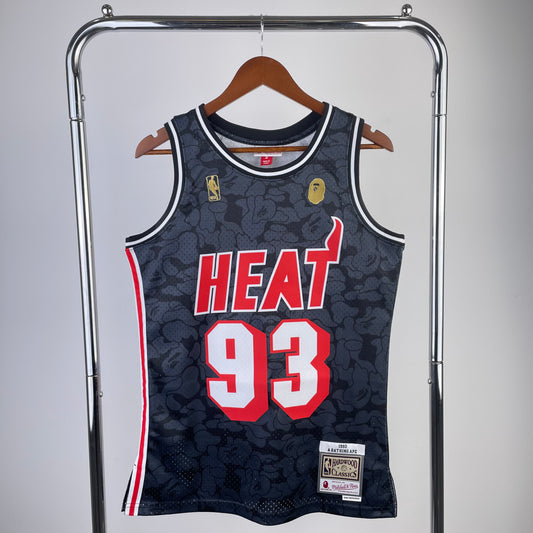 BAPE×M&N Joint Vest: Miami Heat Black NBA #93 | NBA | NBA | Betty ali Chinese suppliers