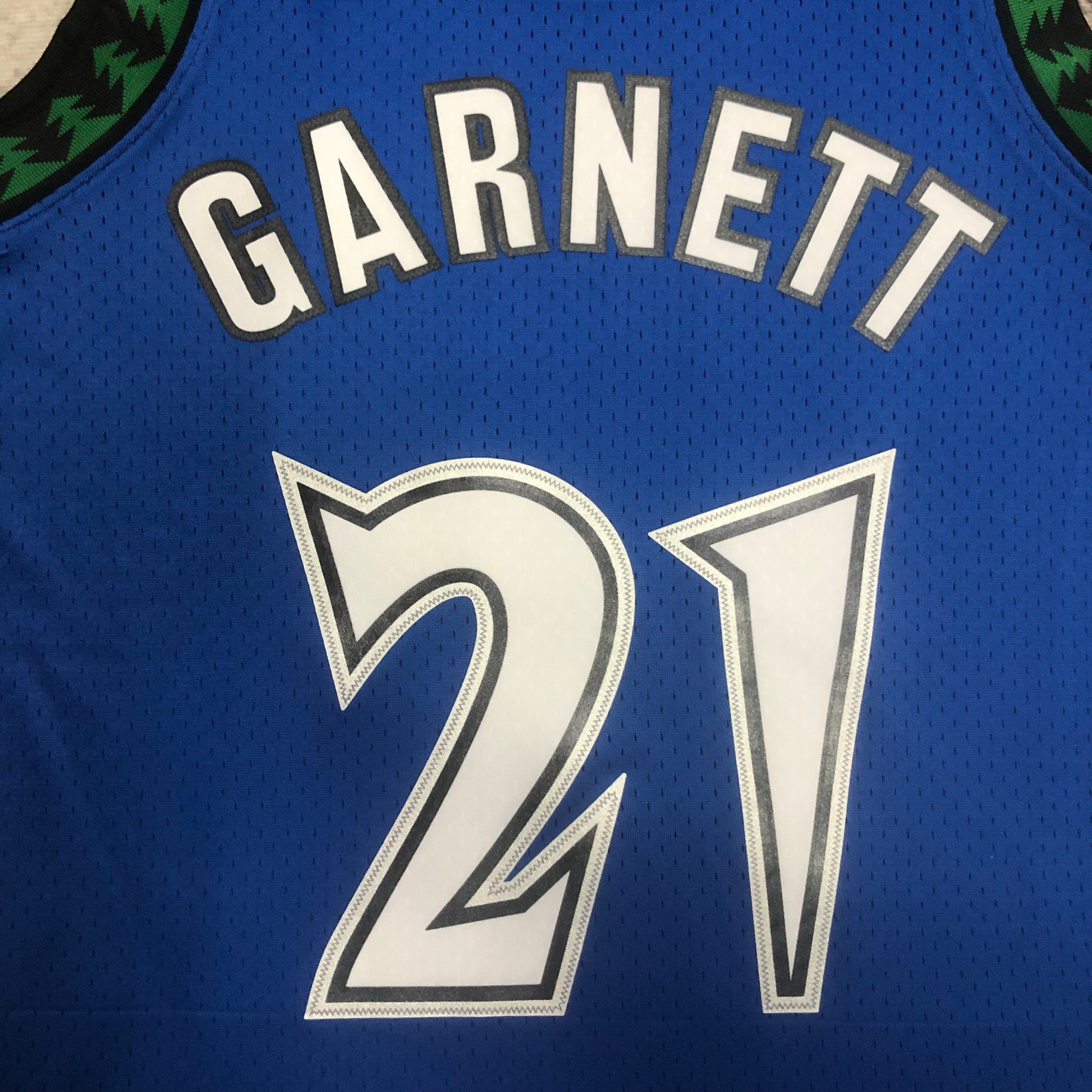 MN hot-pressed retro jersey: SW Timberwolves 03/04 season blue # 21 Garnett NBA | NBA | NBA | Betty ali Chinese suppliers