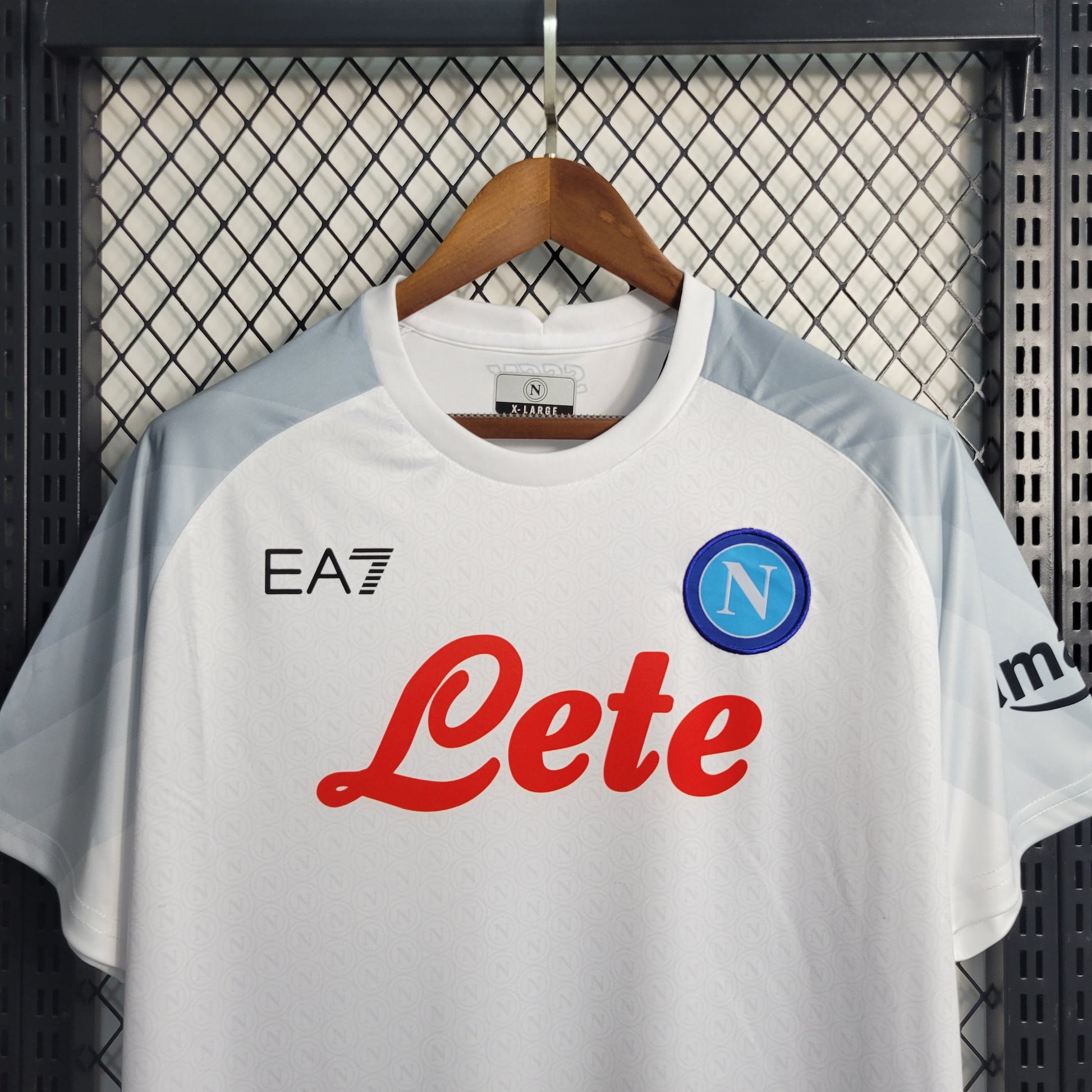 23-24 Naples White away size S-3XL（Men's Fan Edition） | 衬衫 | M2-2 | Betty ali Chinese suppliers