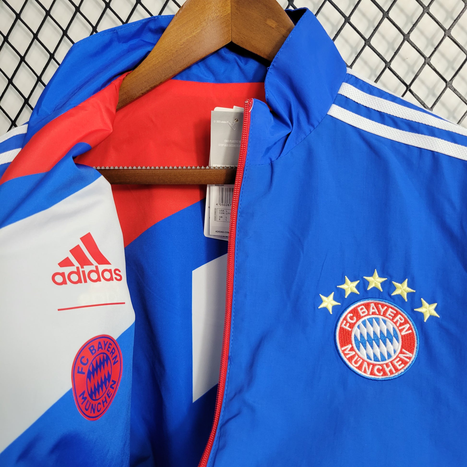 23-24 Reversible Windbreaker Bayern Munich S-XXL | 风衣 | B3 | 中国供应商