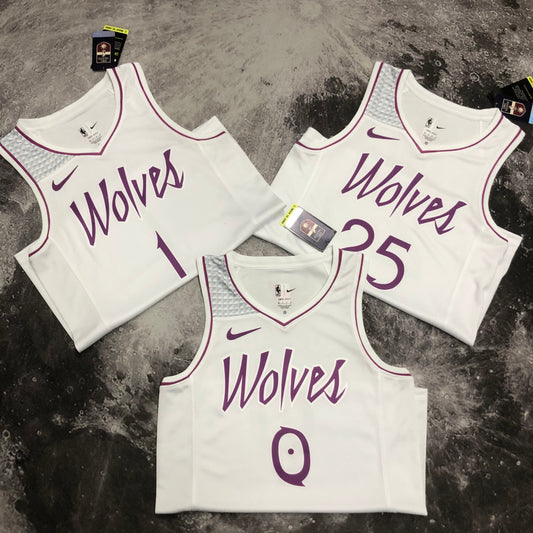 Timberwolves white pink  NBA : #25 #1#0 | NBA | NBA | Betty ali Chinese suppliers