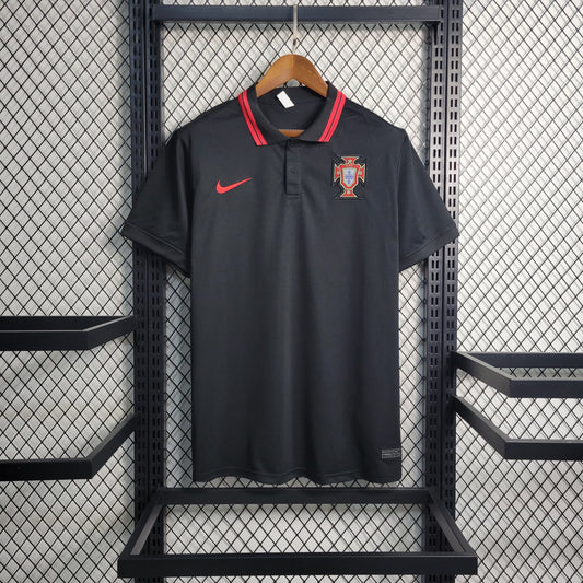 23-24 PORTUGAL BLACK POLO SIZE S-XXL（Men's Fan Edition） | 衬衫 | M3-27 | Betty ali Chinese suppliers