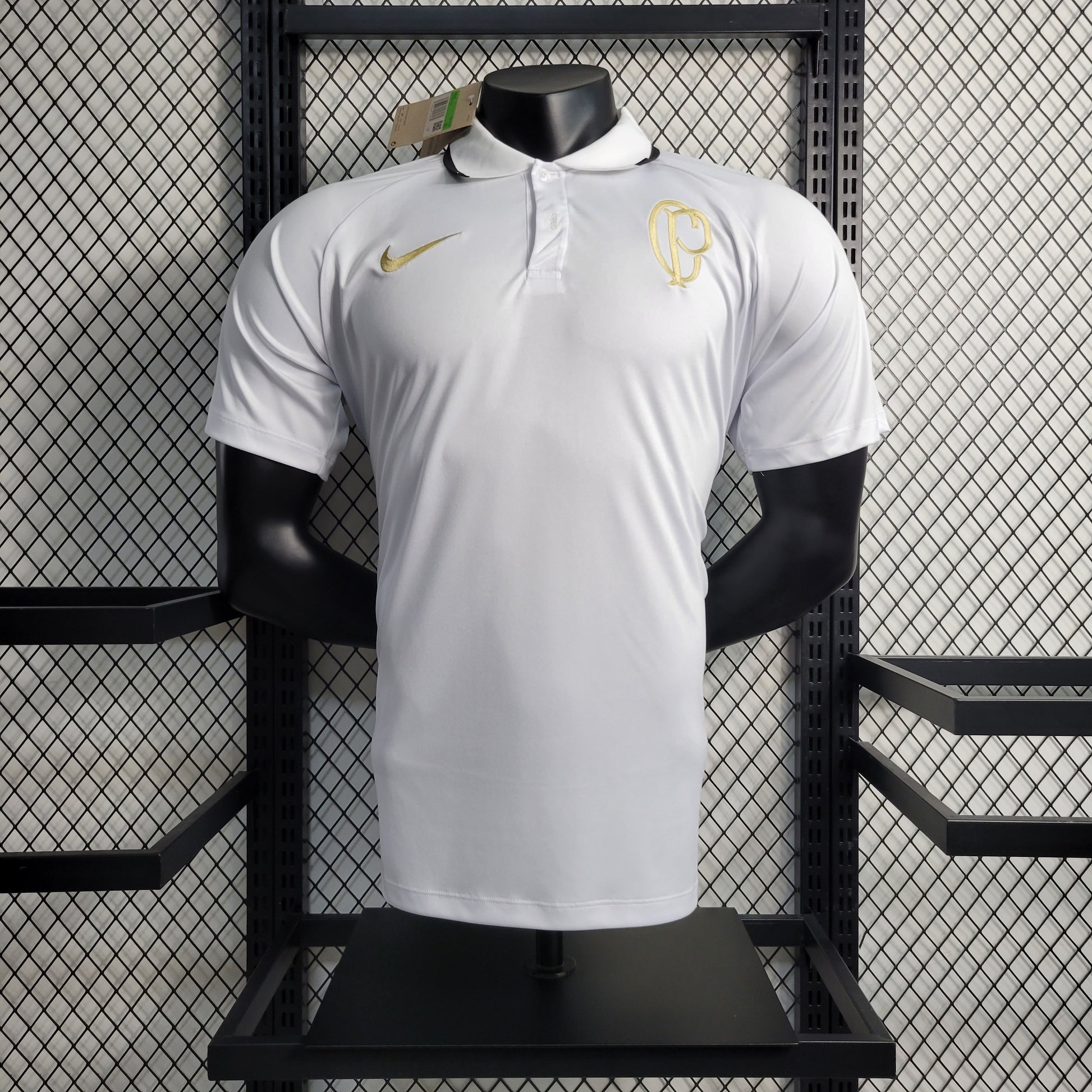 23-24 POLO Corinthians White Training Suit Size S-XXL（Men's Fan Edition） | 衬衫 | M1-1 | Betty ali Chinese suppliers