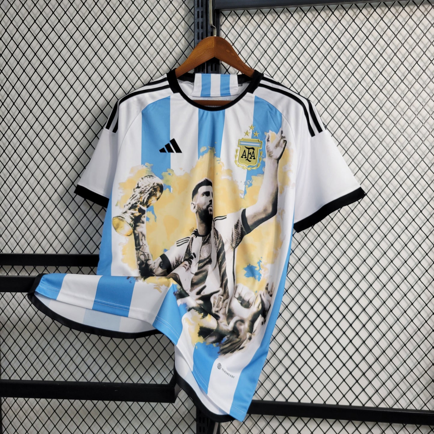 23-24 Argentina World Cup Championship Commemorative Edition Size S-XXL（Men's Fan Edition） | 衬衫 | M3-9 | Betty ali Chinese suppliers