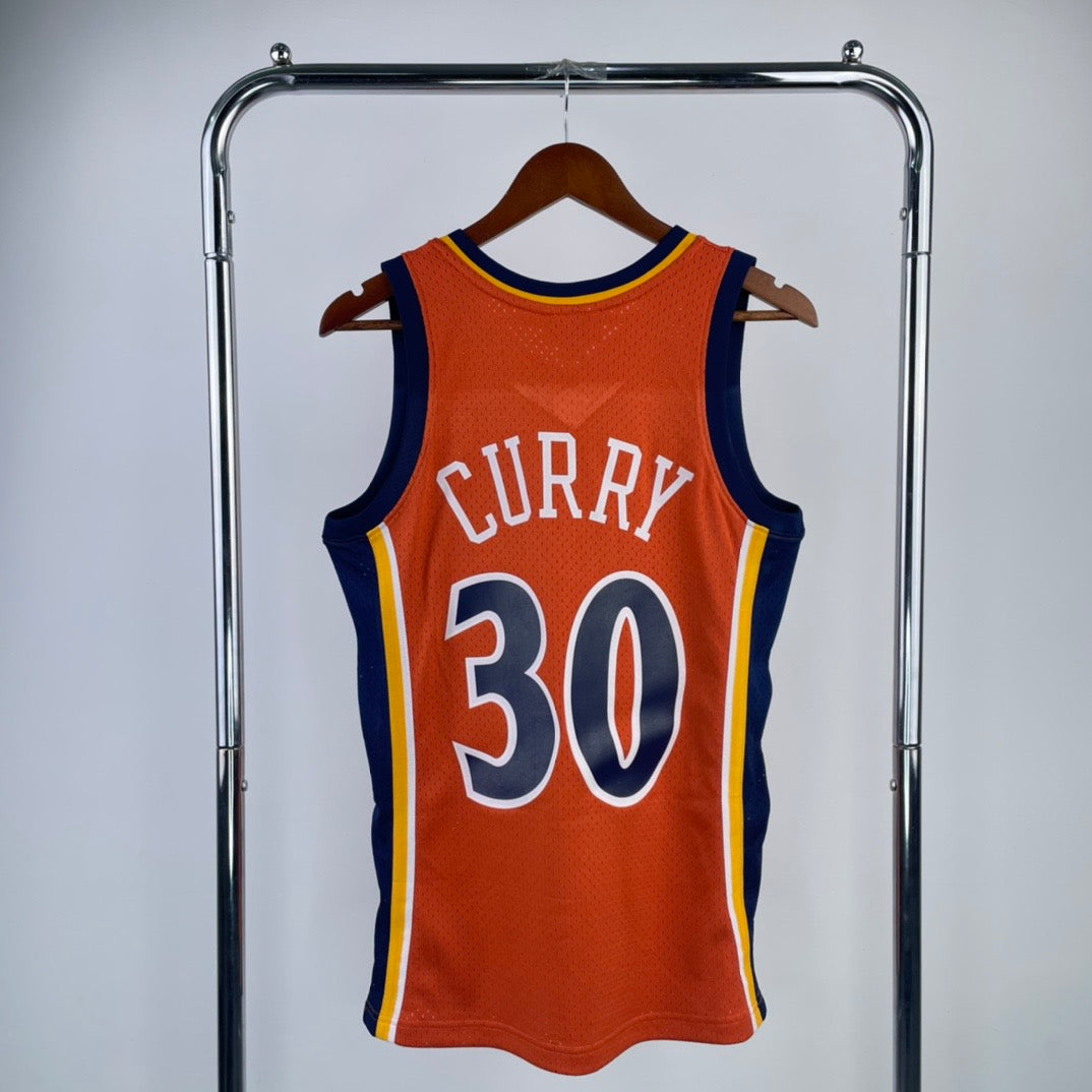 MN hot-pressed retro jersey: SW Warriors 09/10 season rookie orange NBA : #30 | NBA | NBA | Betty ali Chinese suppliers