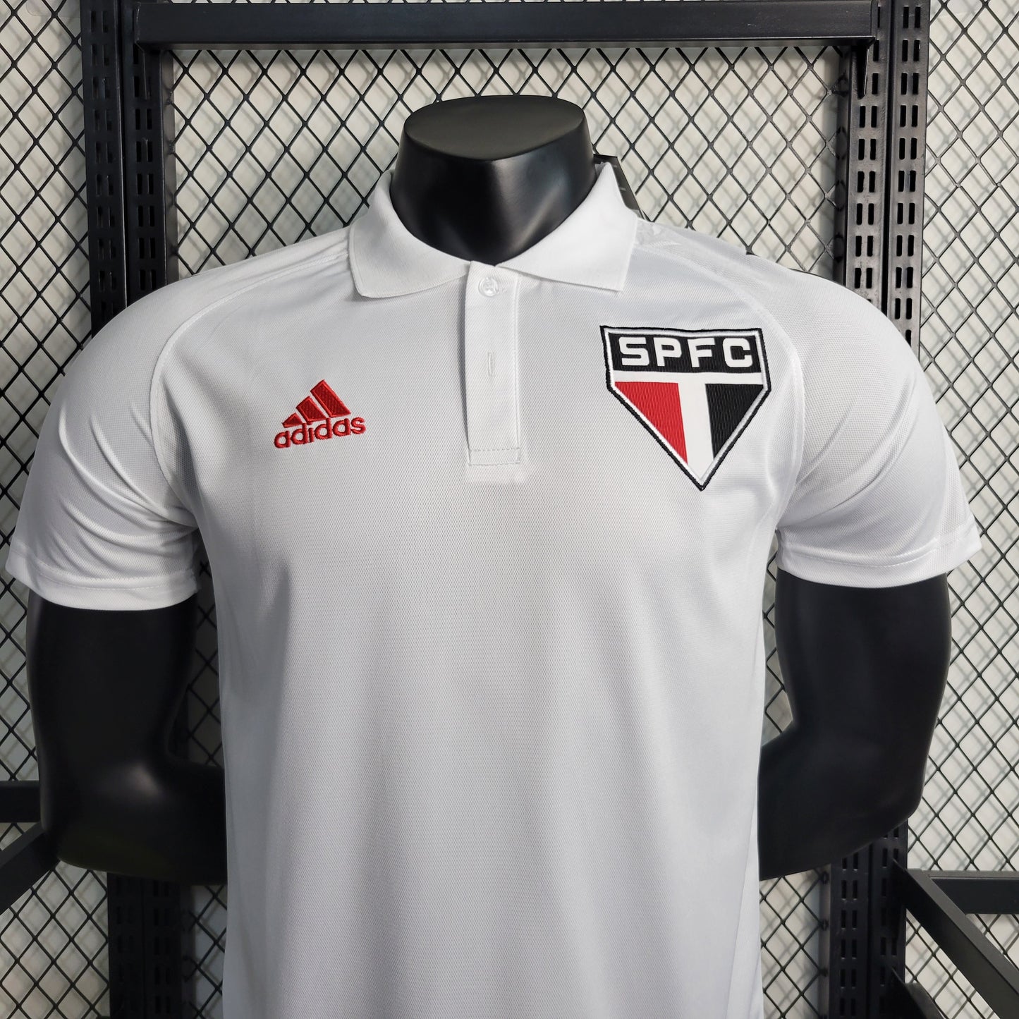 23-24 Sao Paulo POLO White Size S-XXL（Men's Fan Edition） | 衬衫 | M1-1 | Betty ali Chinese suppliers