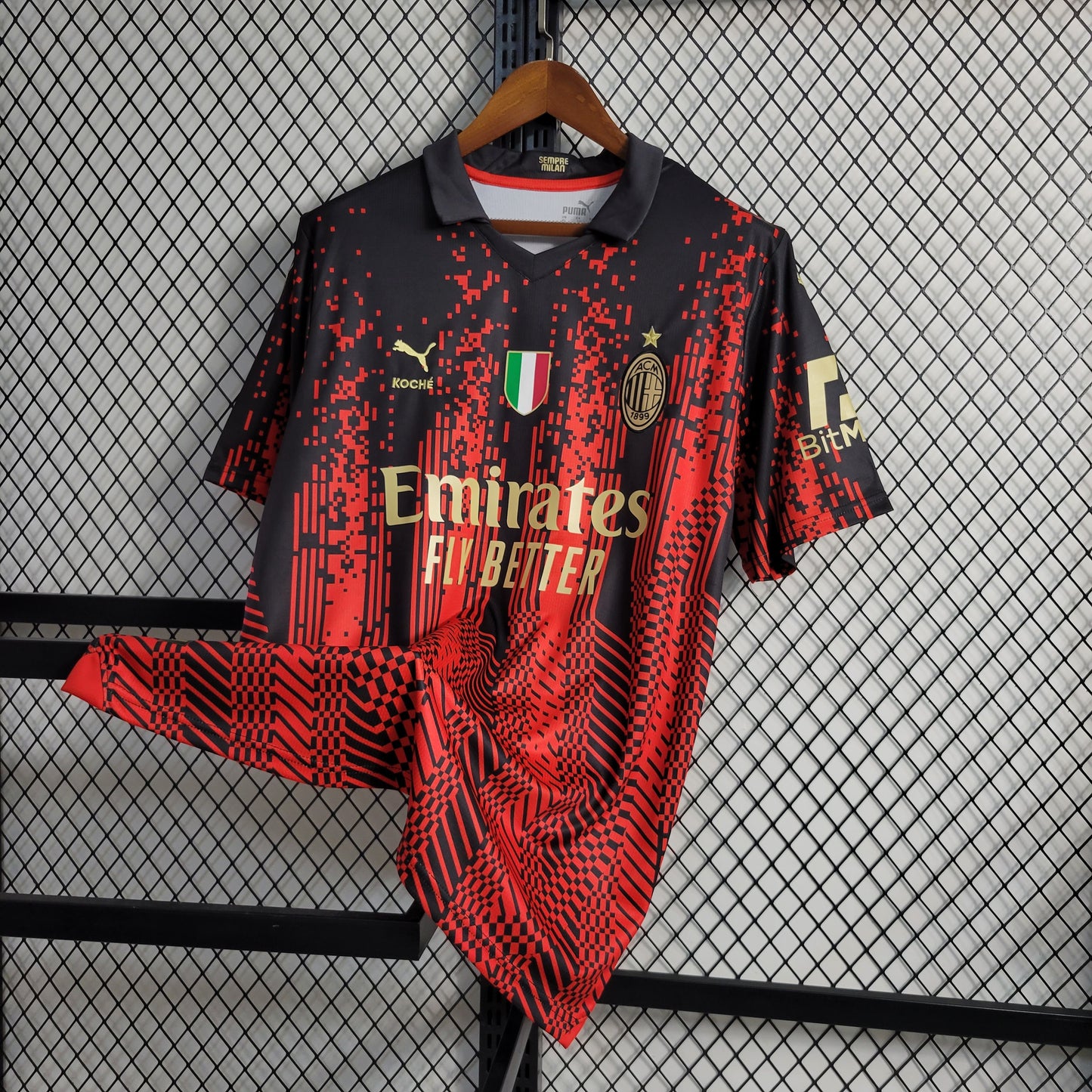 23-24 AC Milan Special Edition Size S-XXL（Men's fan version） | 衬衫 | M2-2 | 中国供应商