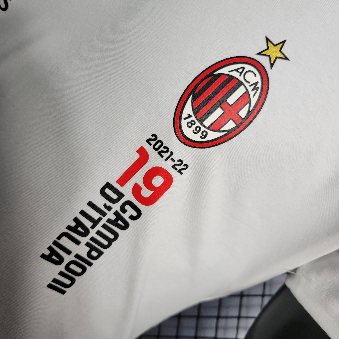 22/23 AC Milan Championship 19 Championship Camiseta Comemorativa Branca S-XXL（Men's fan version） | 衬衫 | F2-2 | 中国供应商