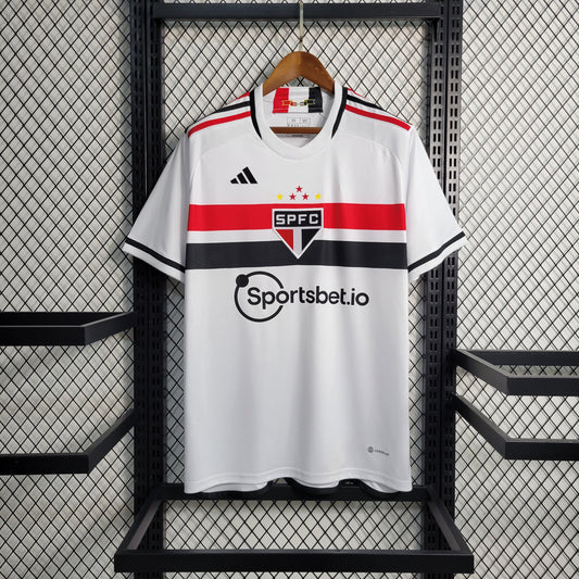 23-24 Sao Paulo Home Size S-4XL (Men's Fan Edition） | 衬衫 | M1-1 | Betty ali Chinese suppliers