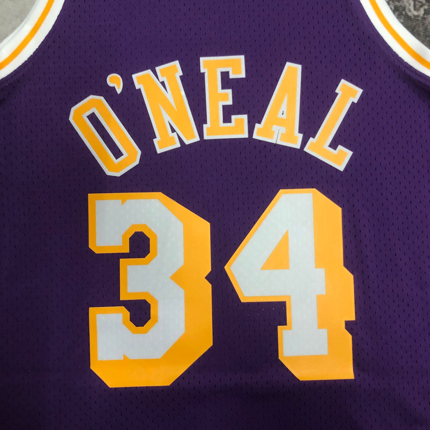 MN hot-pressed retro jersey: SW Lakers 96/97 season round neck purple NBA : #34 | NBA | NBA | Betty ali Chinese suppliers