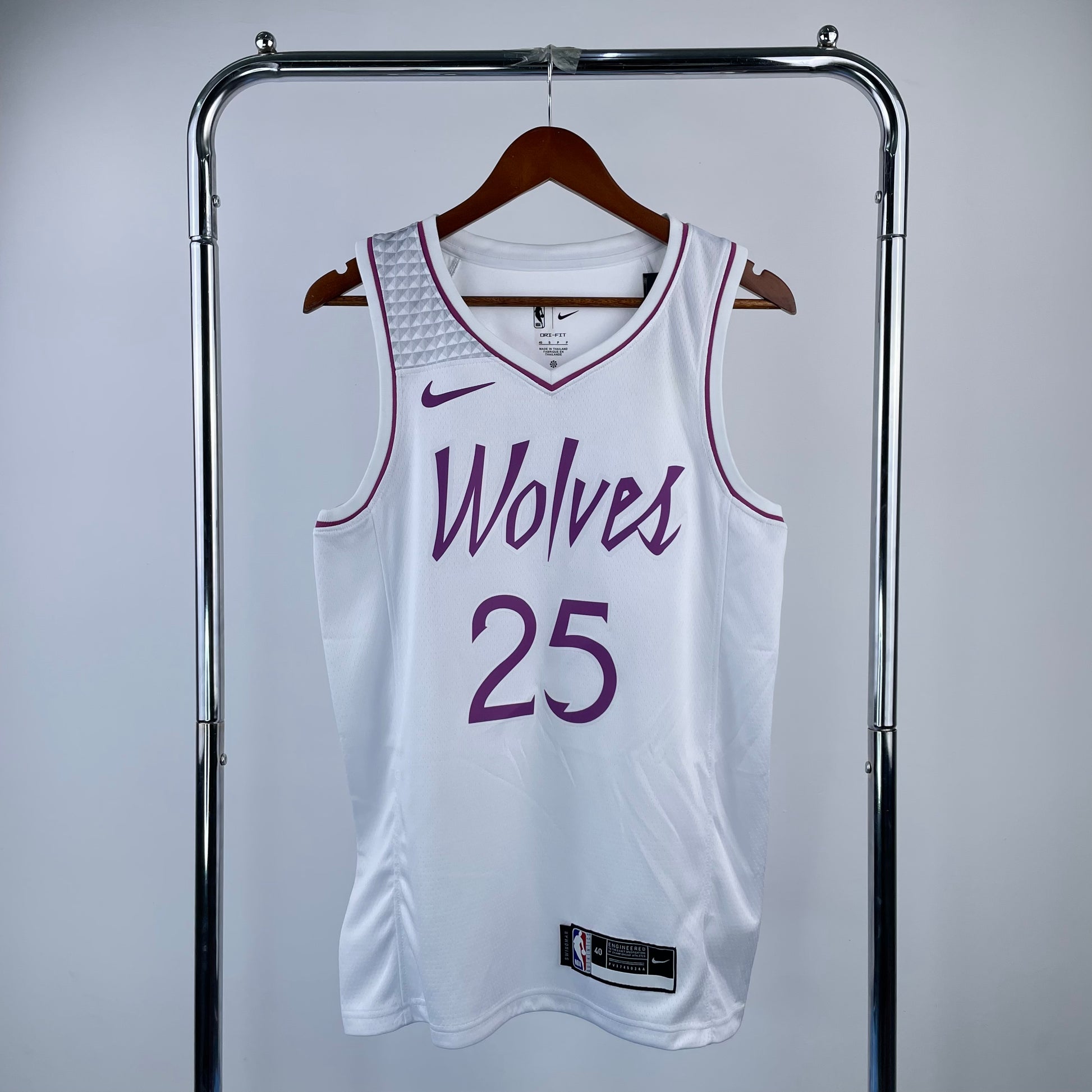 Timberwolves white pink  NBA : #25 #1#0 | NBA | NBA | Betty ali Chinese suppliers