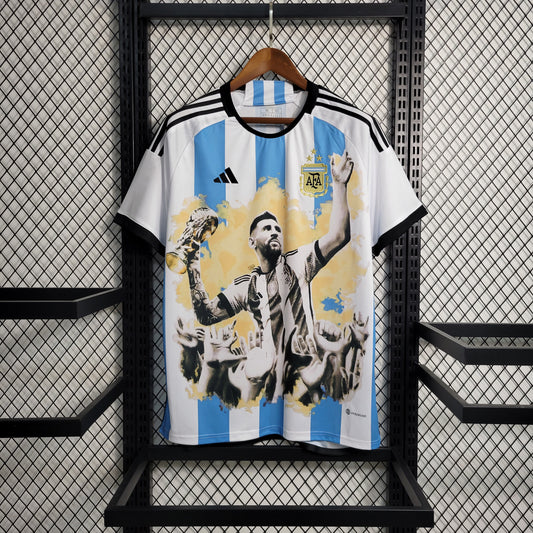 23-24 Argentina World Cup Championship Commemorative Edition Size S-XXL（Men's Fan Edition） | 衬衫 | M3-9 | Betty ali Chinese suppliers