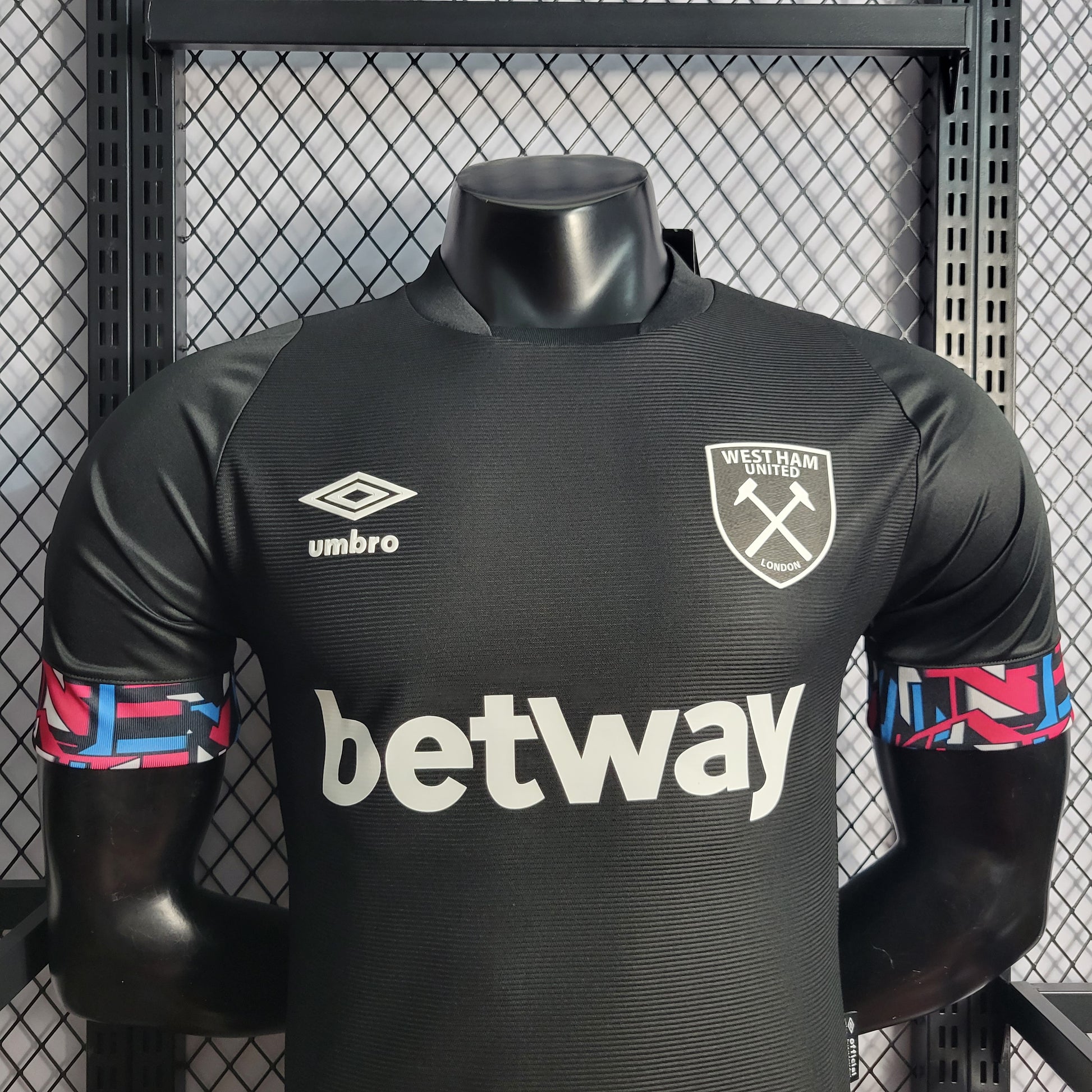 22/23 Player West Ham Black Away S-XXL | 衬衫 | p2-1 | Betty ali Chinese suppliers