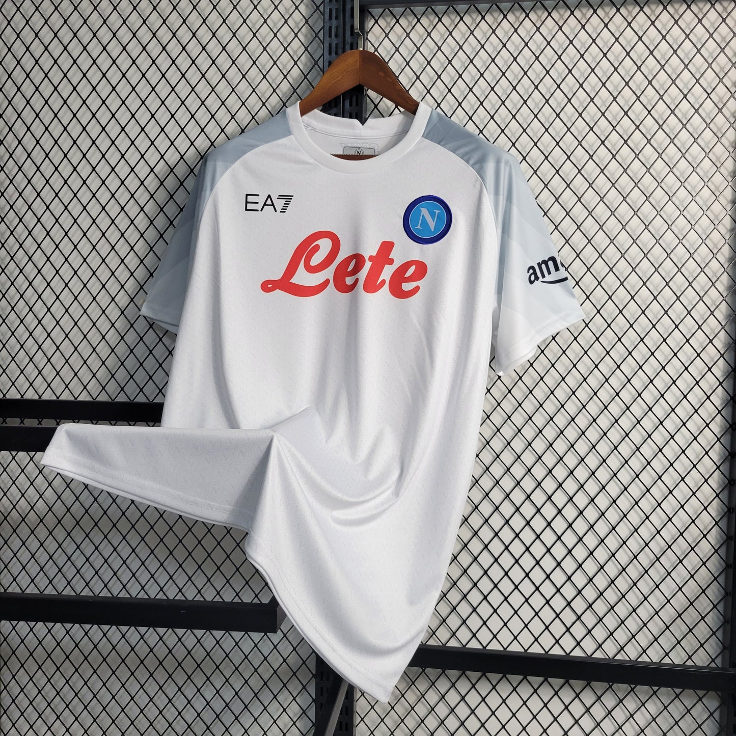 23-24 Naples White away size S-3XL（Men's Fan Edition） | 衬衫 | M2-2 | Betty ali Chinese suppliers