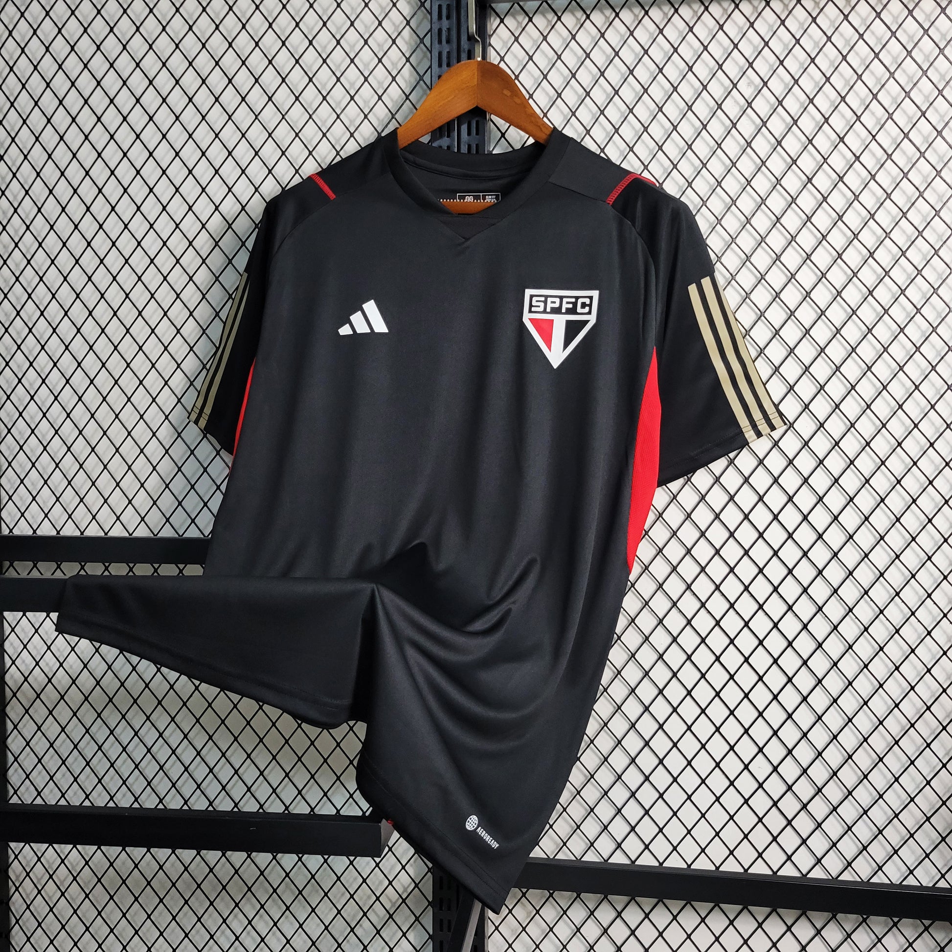 23-24 Sao Paulo Black Training Suit Size S-4XL（Men's Fan Edition） | 衬衫 | M1-1 | Betty ali Chinese suppliers