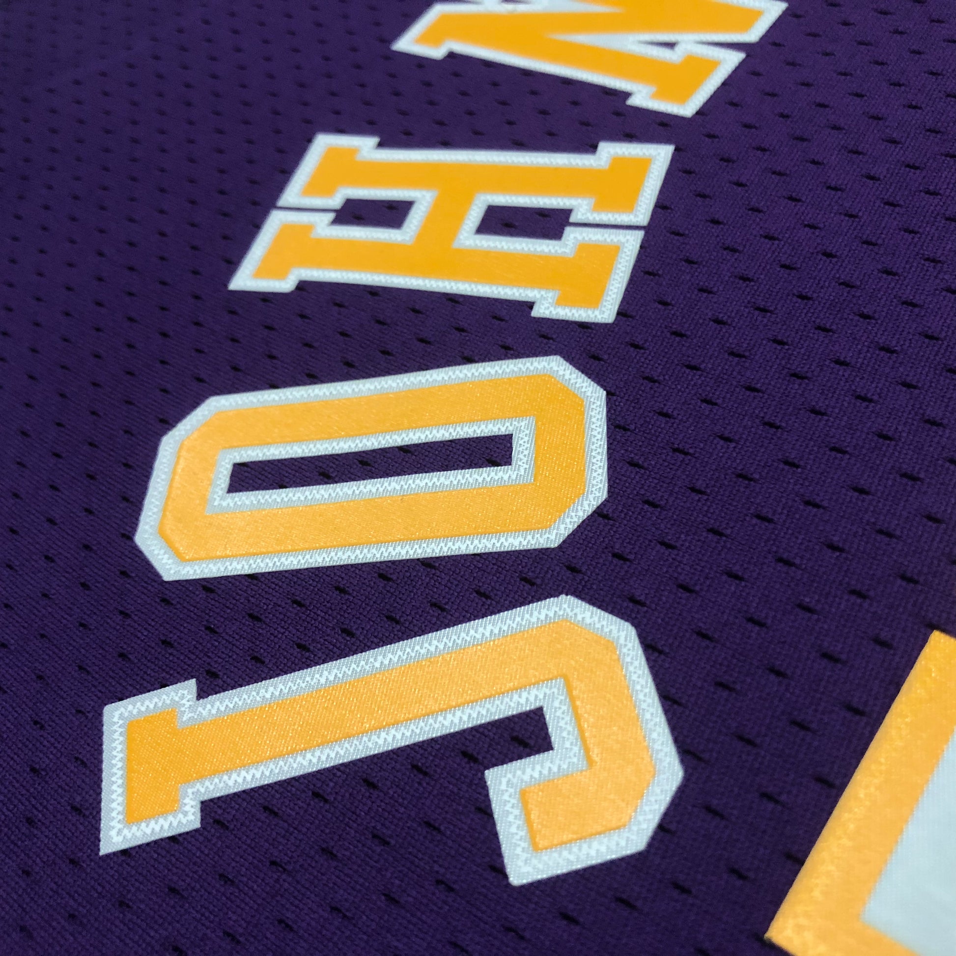 MN hot-pressed retro jersey: SW Lakers 84/85 season crew neck purple NBA : #32 | NBA | NBA | Betty ali Chinese suppliers